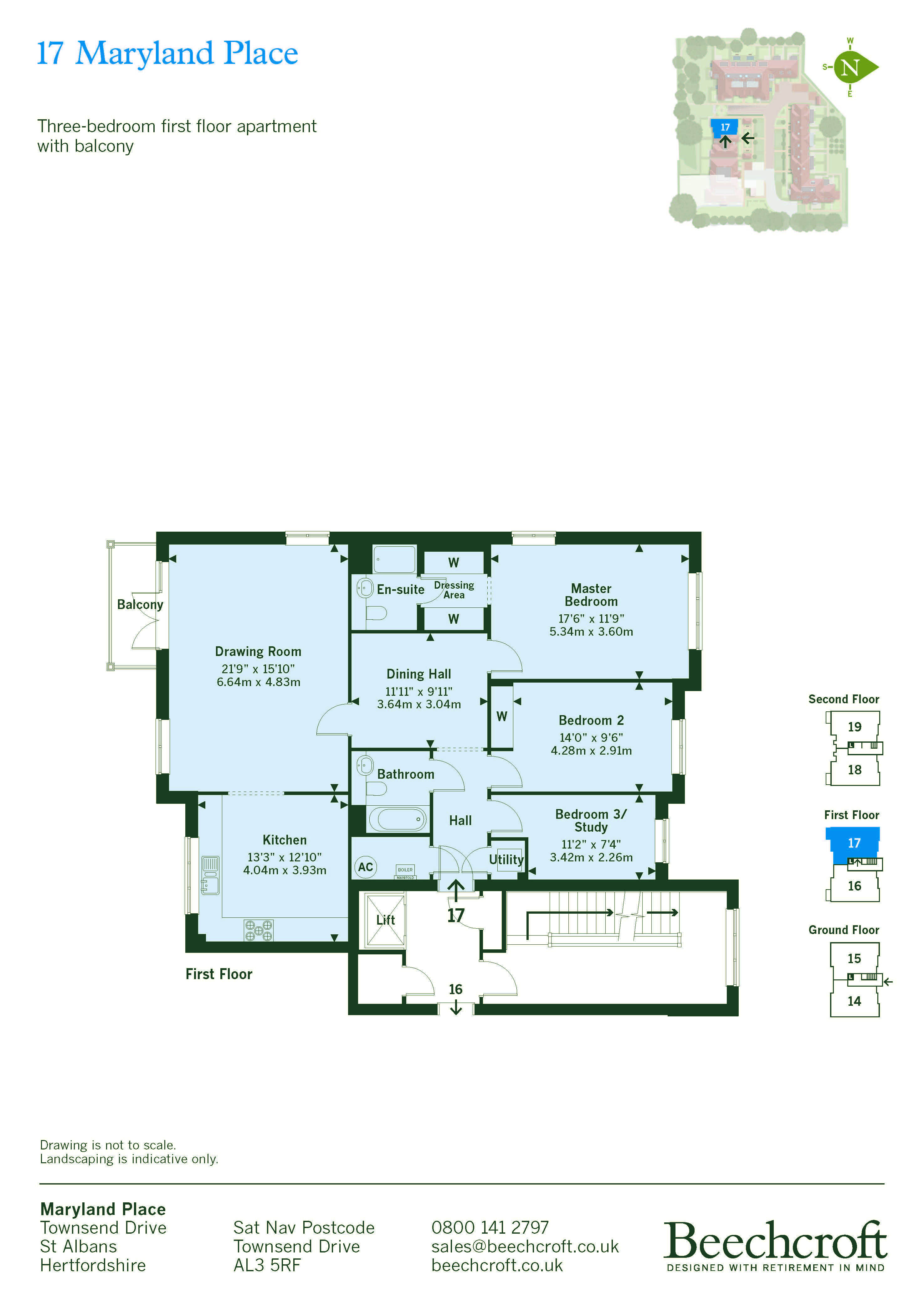 Townsend Drive, St Albans AL3, 1 bedroom flat for sale 58729829