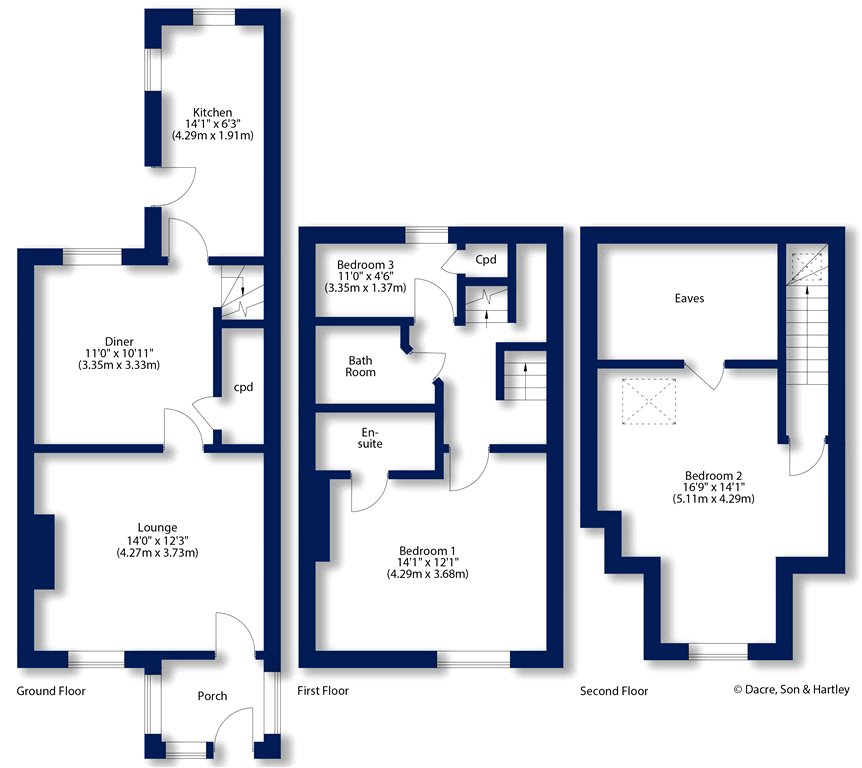 3 bed terraced house for sale in Albert Terrace, Glasshouses, Harrogate