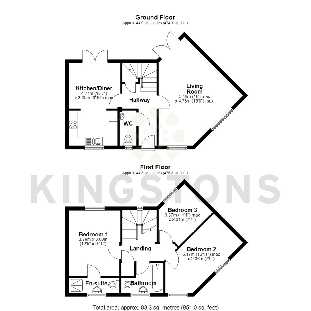 1, Manston Close, Melksham floorplan