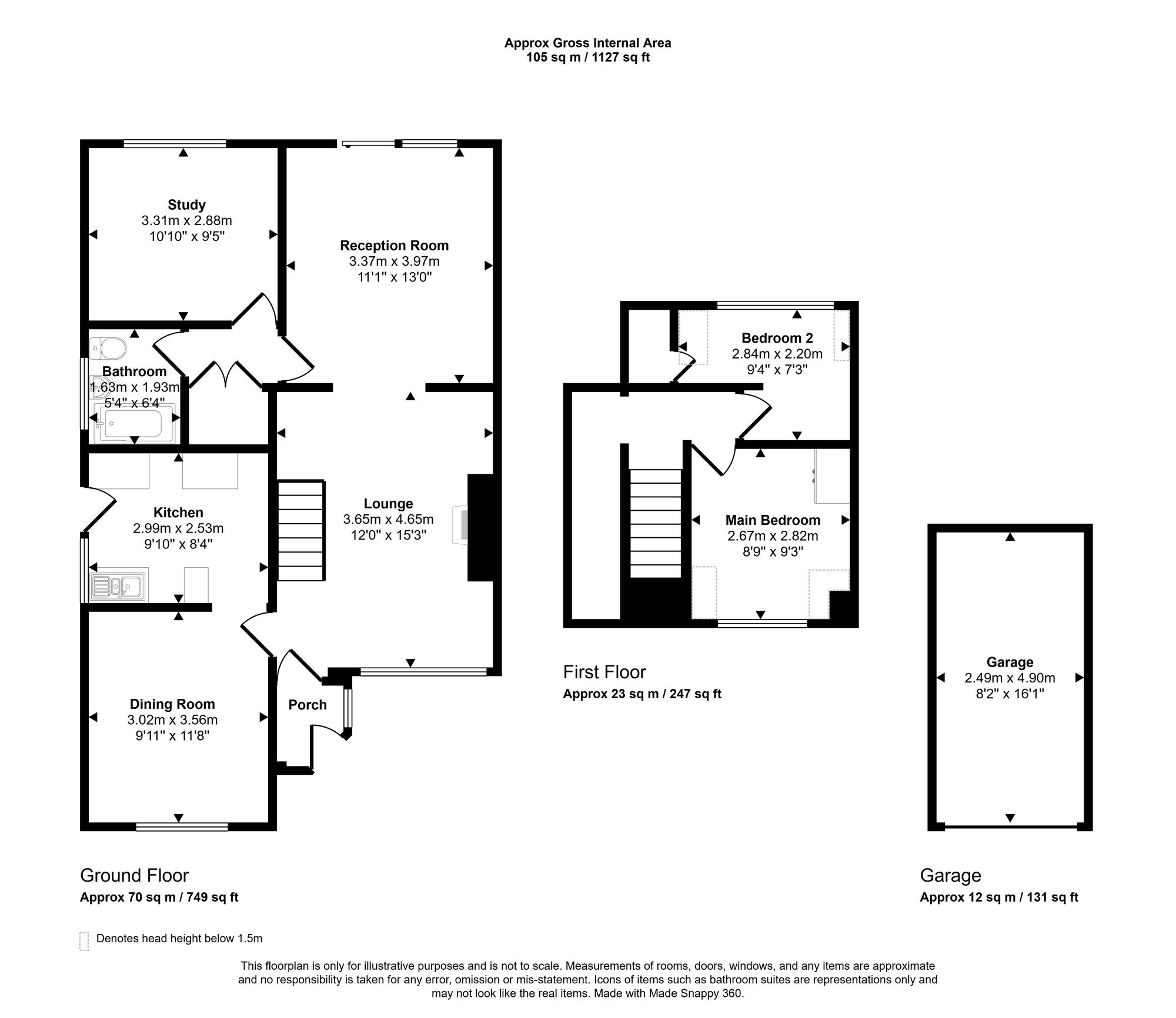 2 Bamford Drive, Wigan floorplan