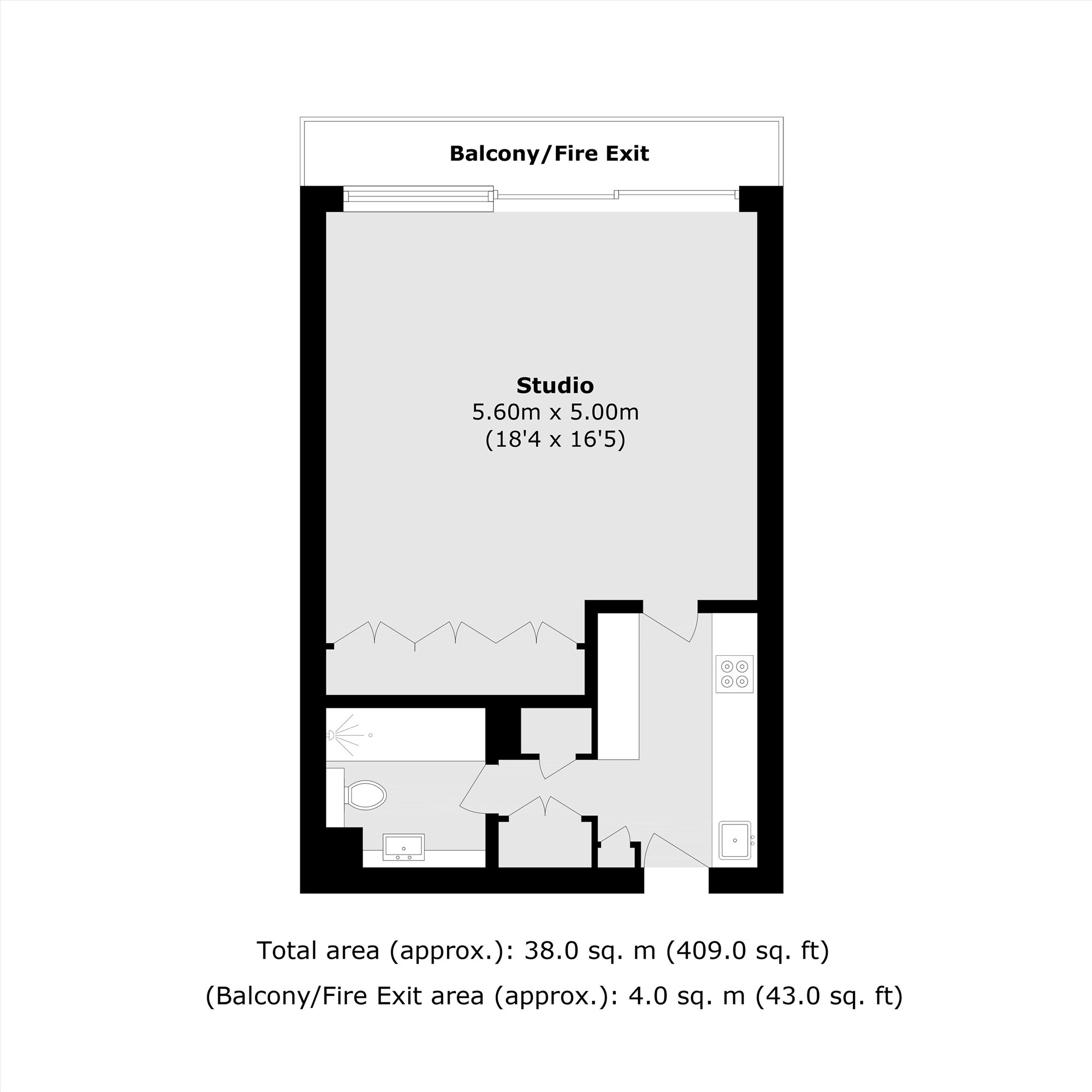 Flat 102, Bryer Court, Barbican, London floorplan