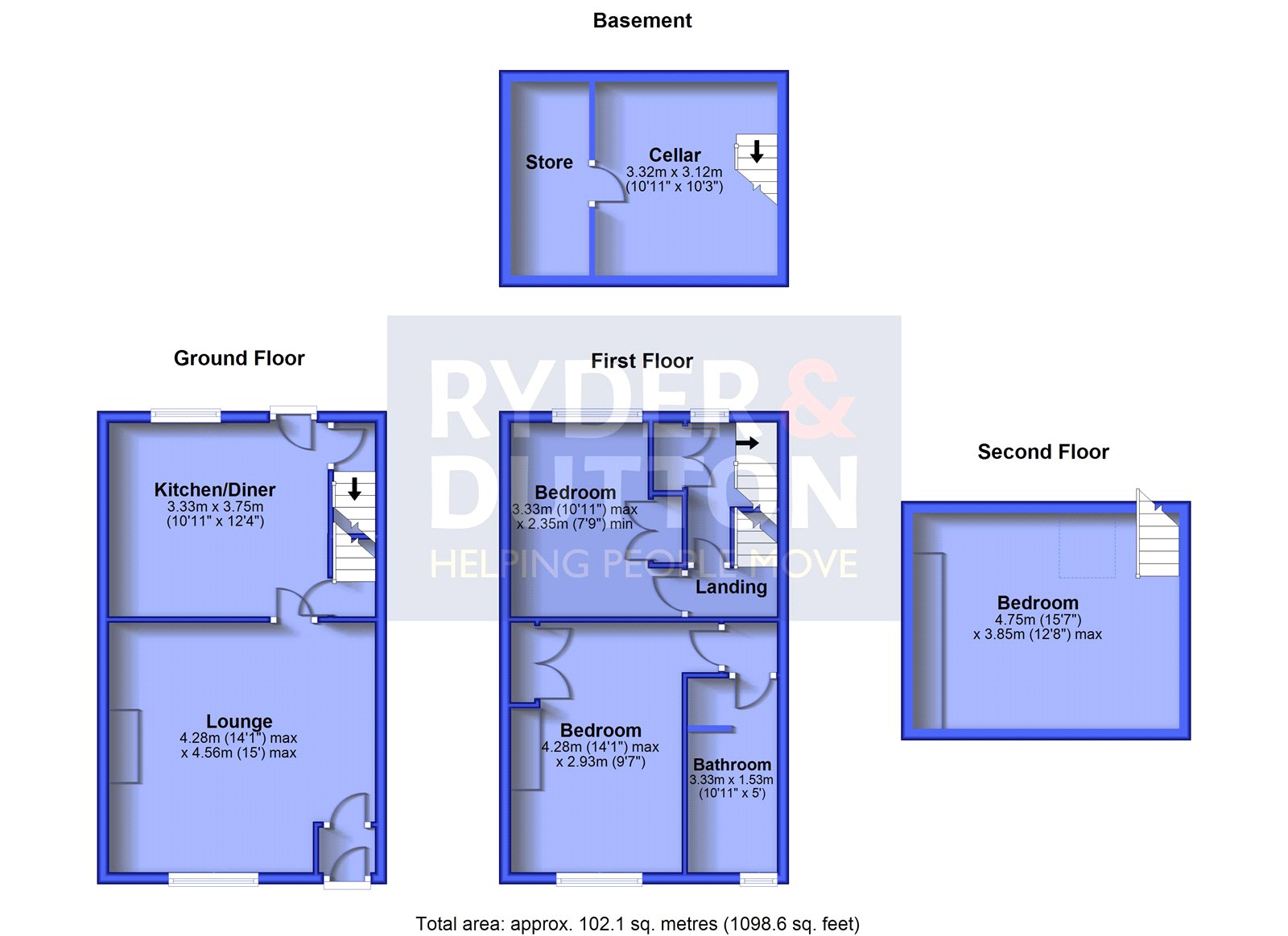 3, Church Road, Saddleworth floorplan