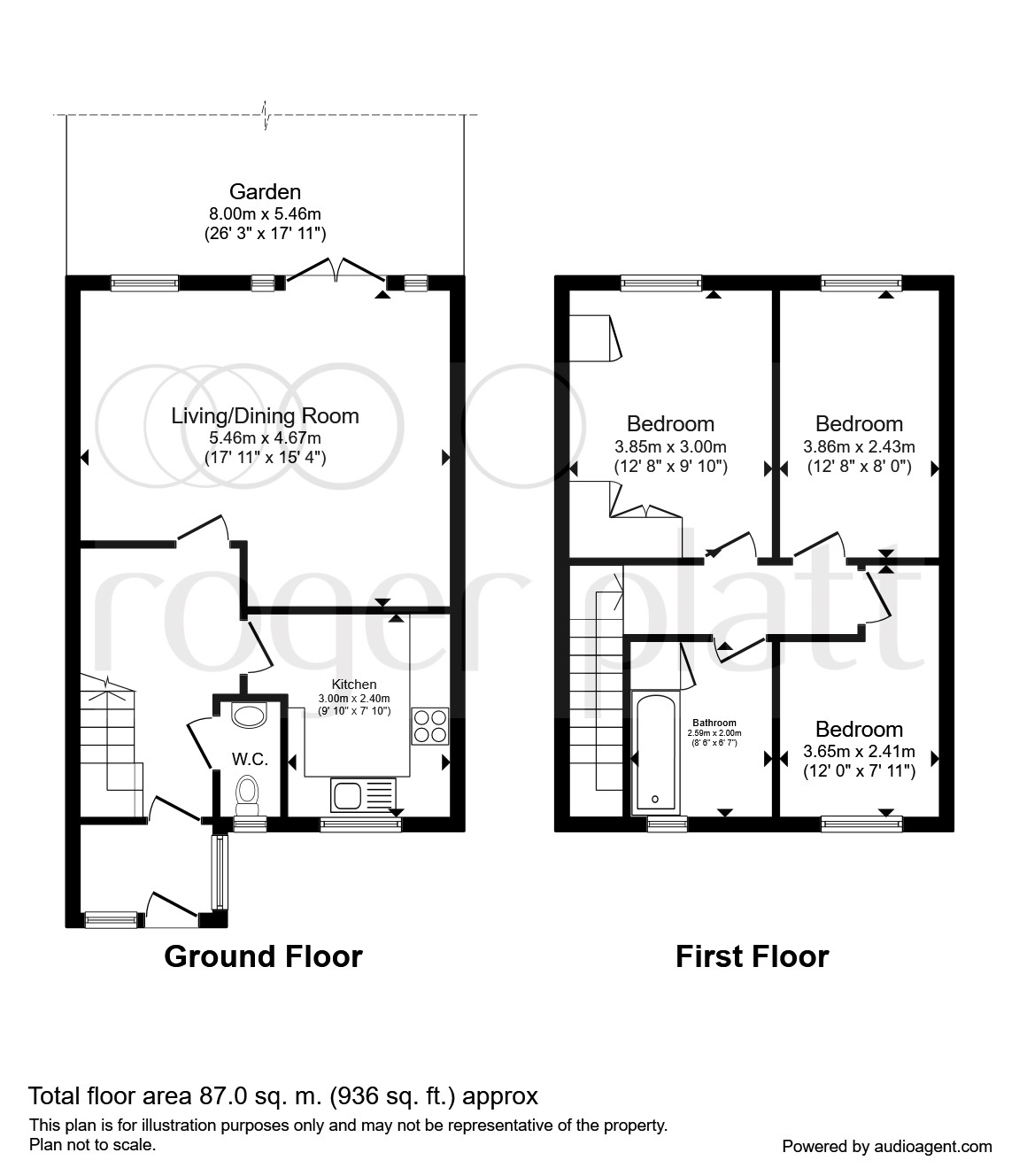 3 Bedrooms Terraced house for sale in Fern Close, Broxbourne EN10