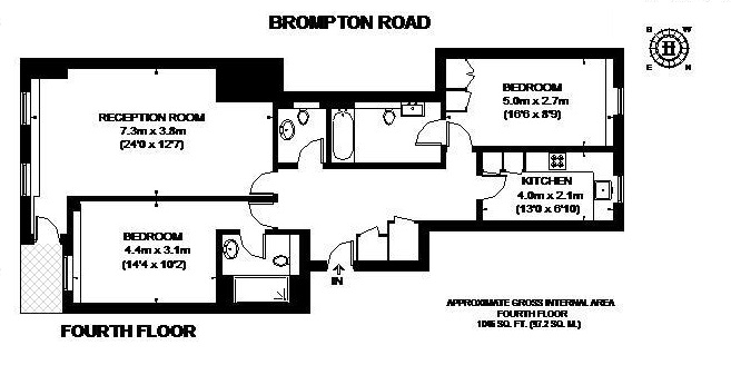 2 Bedrooms Flat to rent in Brompton Road, Knightsbridge SW3