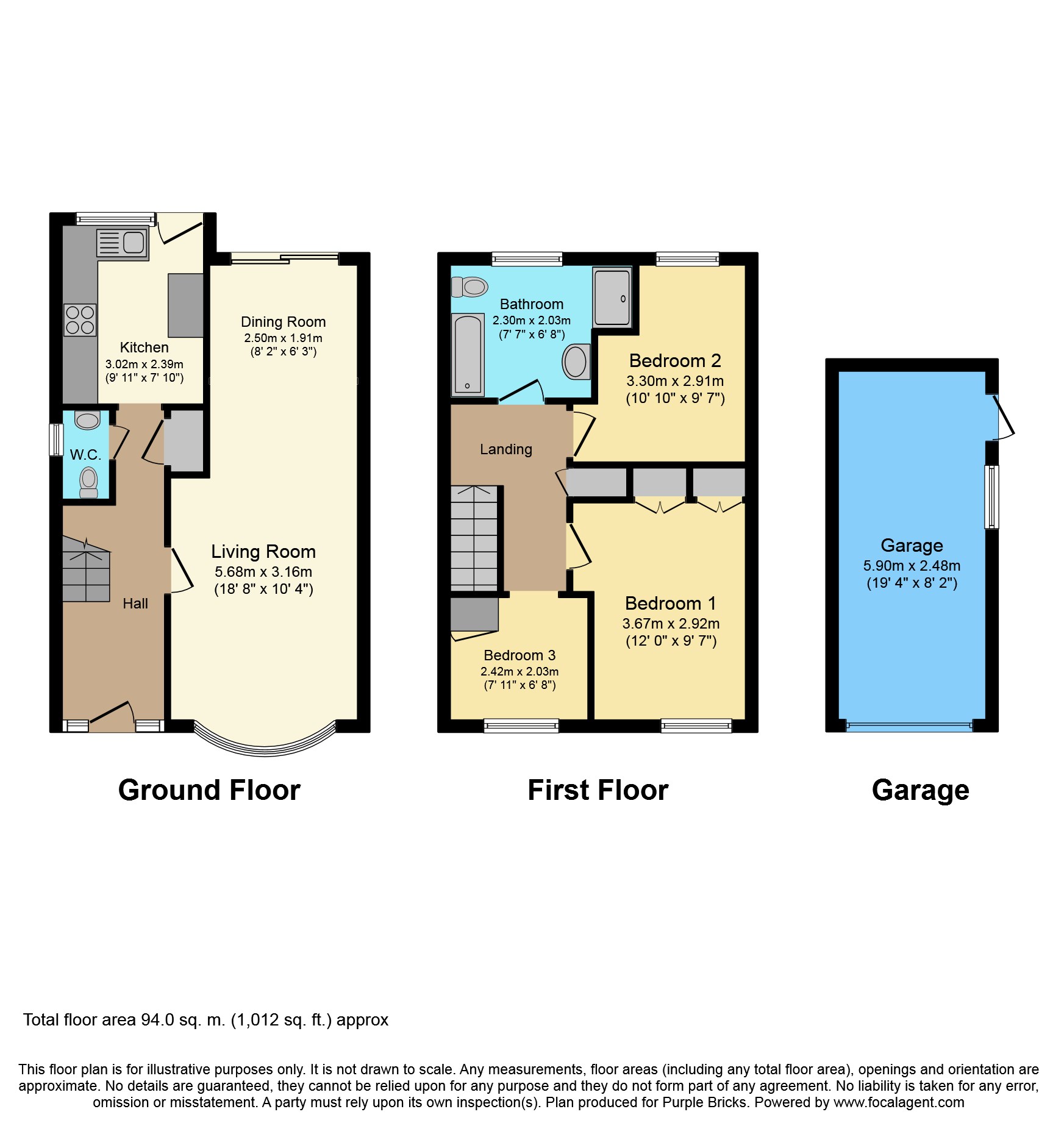 3 Bedrooms Semi-detached house for sale in Pembroke Place, Dartford DA4
