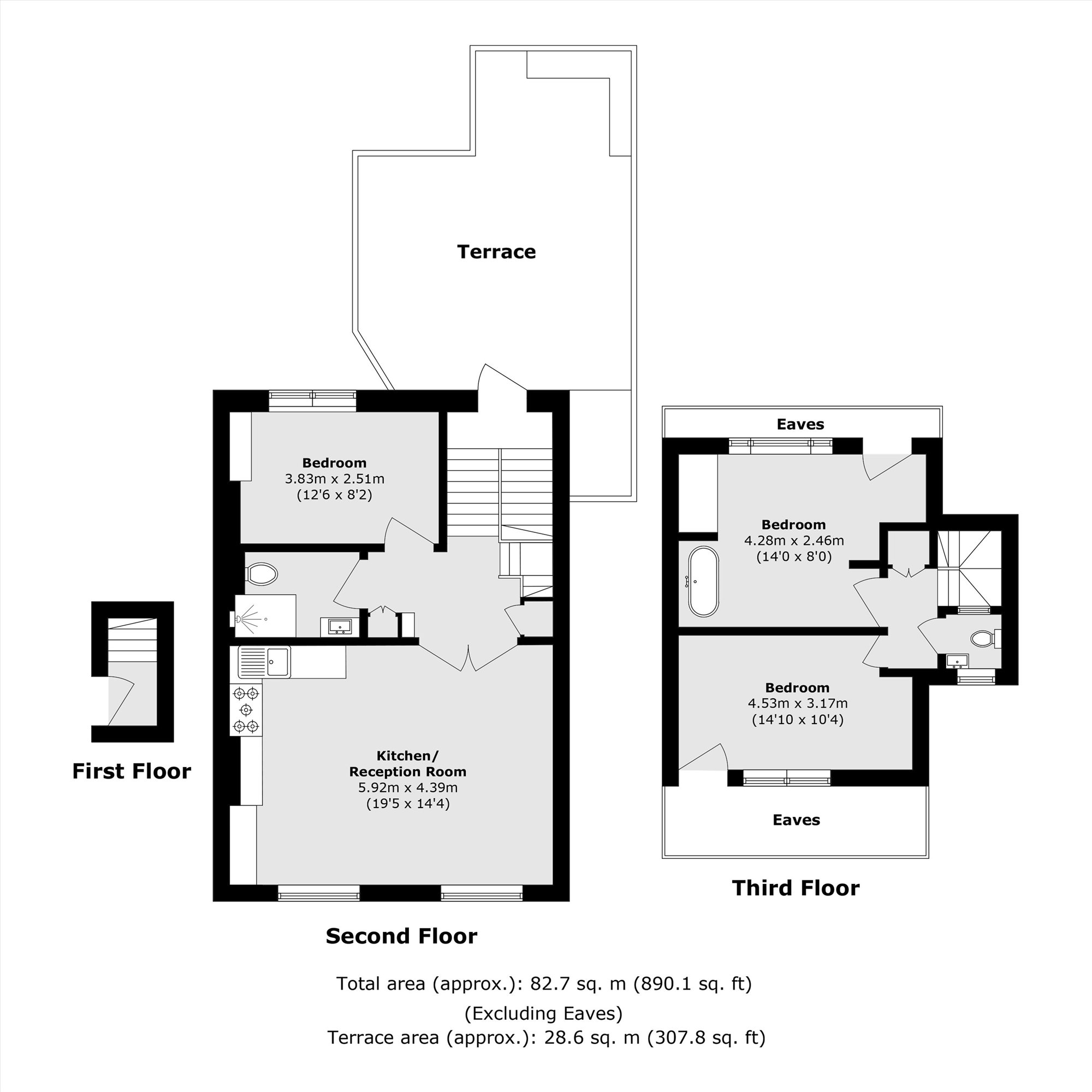 Flat D, 37, Patshull Road, London floorplan