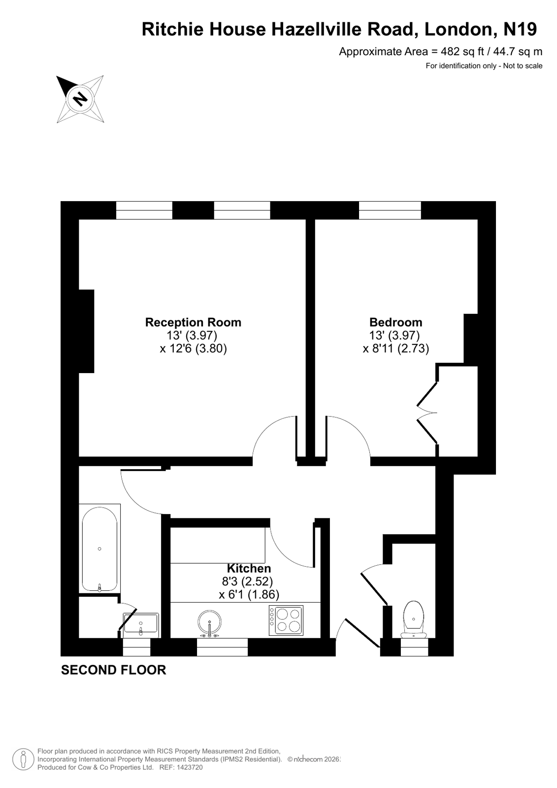 Ritchie House, 62, Hazellville Road, London floorplan