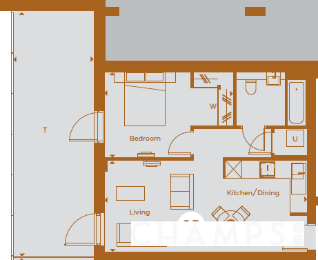 5, Hadleigh Apartments, London floorplan