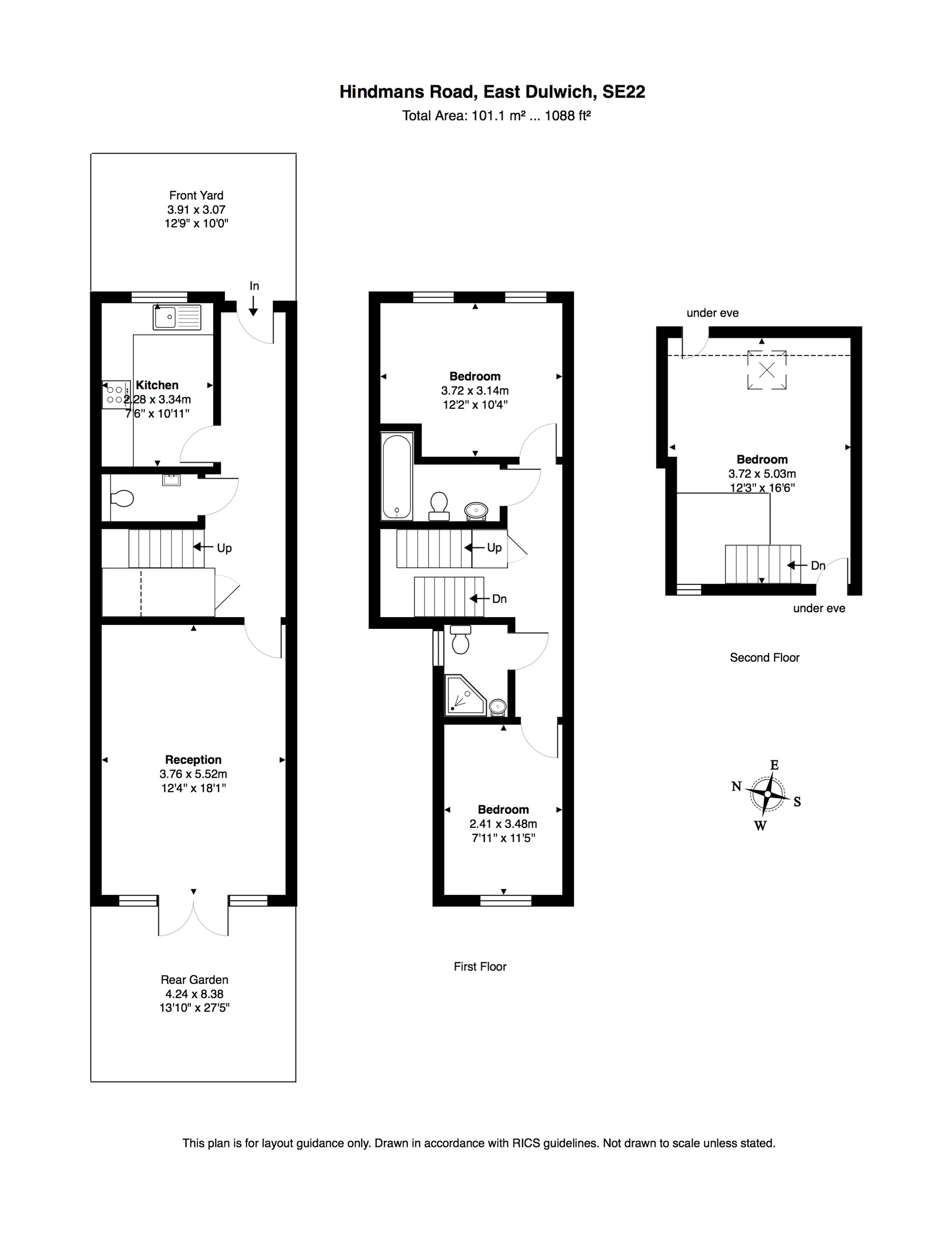 3 Bedrooms End terrace house to rent in Hindmans Road, East Dulwich, London SE22