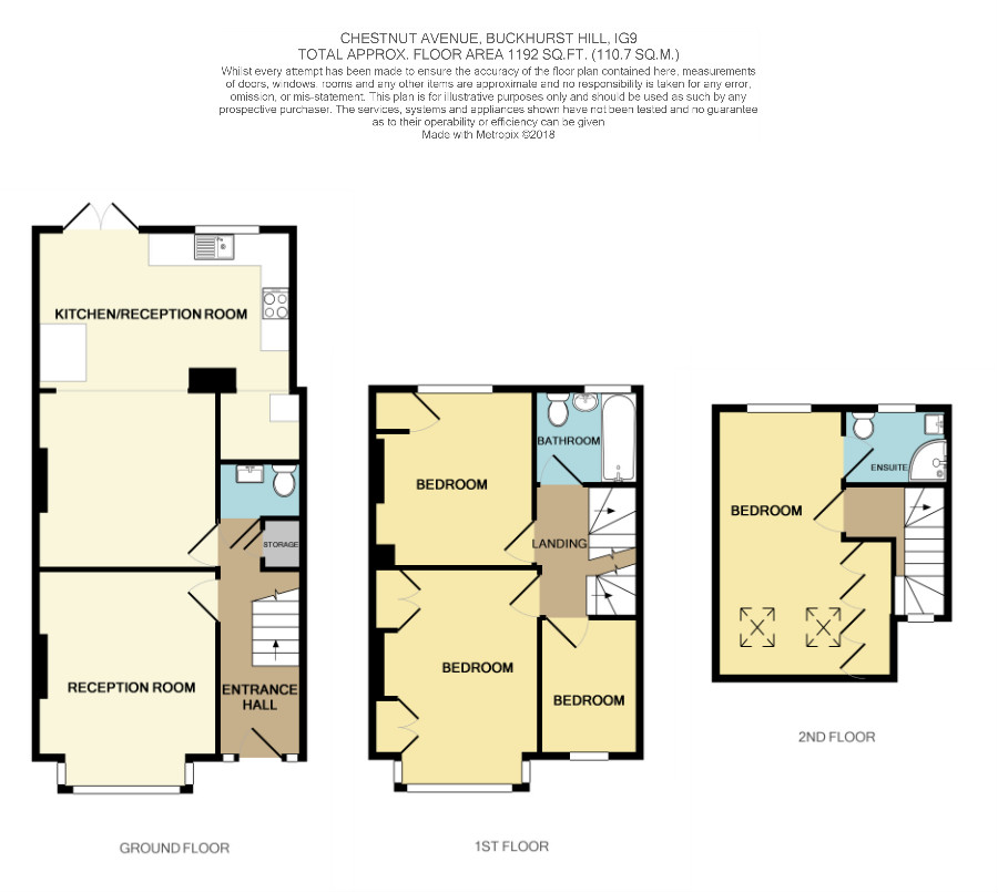 4 Bedrooms Terraced house for sale in Chestnut Avenue, Buckhurst Hill IG9