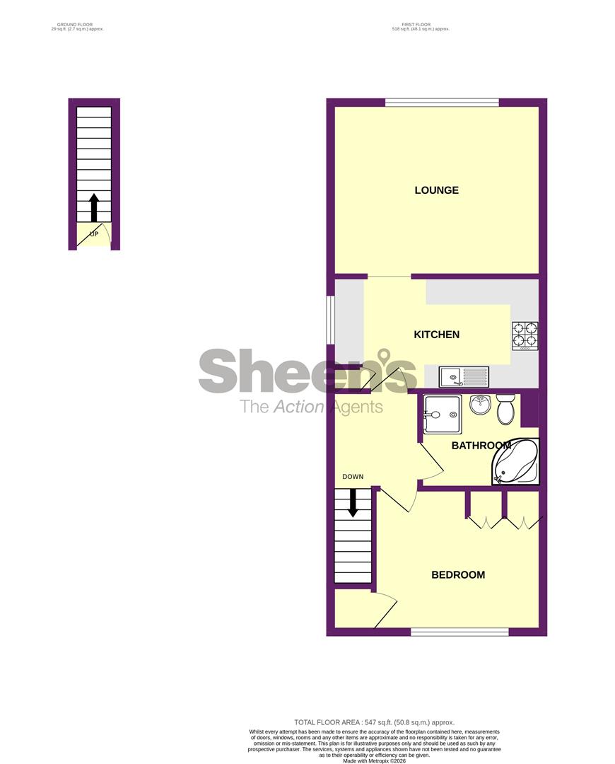 Flat 44, Parklands Court, Saxmundham Way, Clacton-On-Sea floorplan