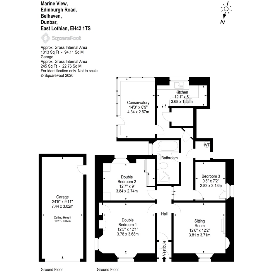 Flat A, Marine View, Edinburgh Road, Dunbar floorplan