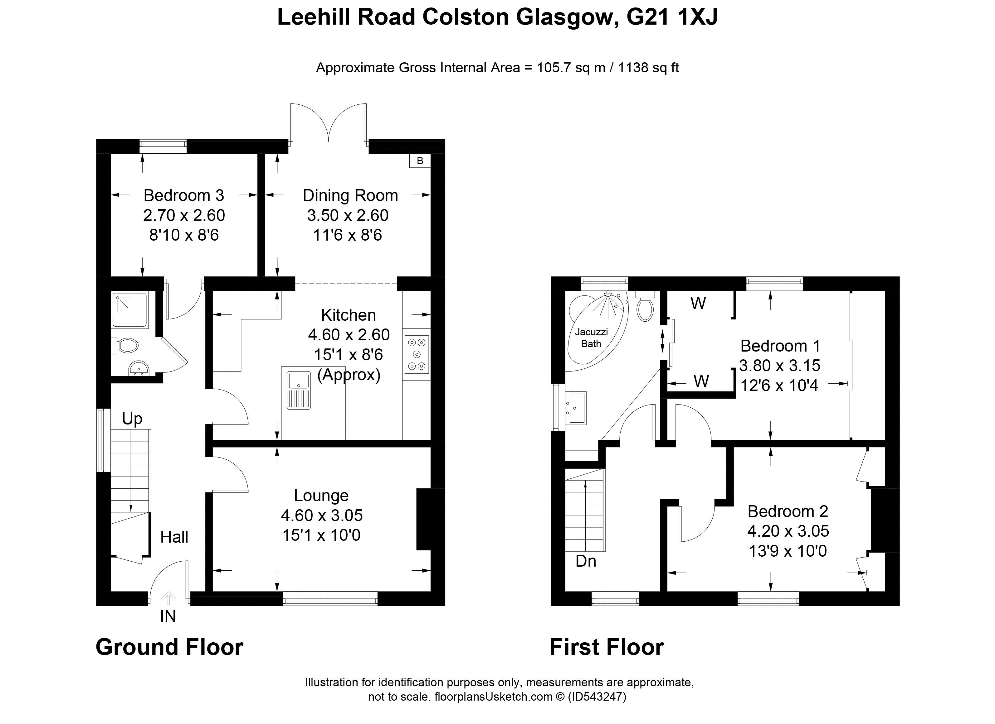 3 Bedrooms Semi-detached house for sale in Leehill Road, Glasgow G21
