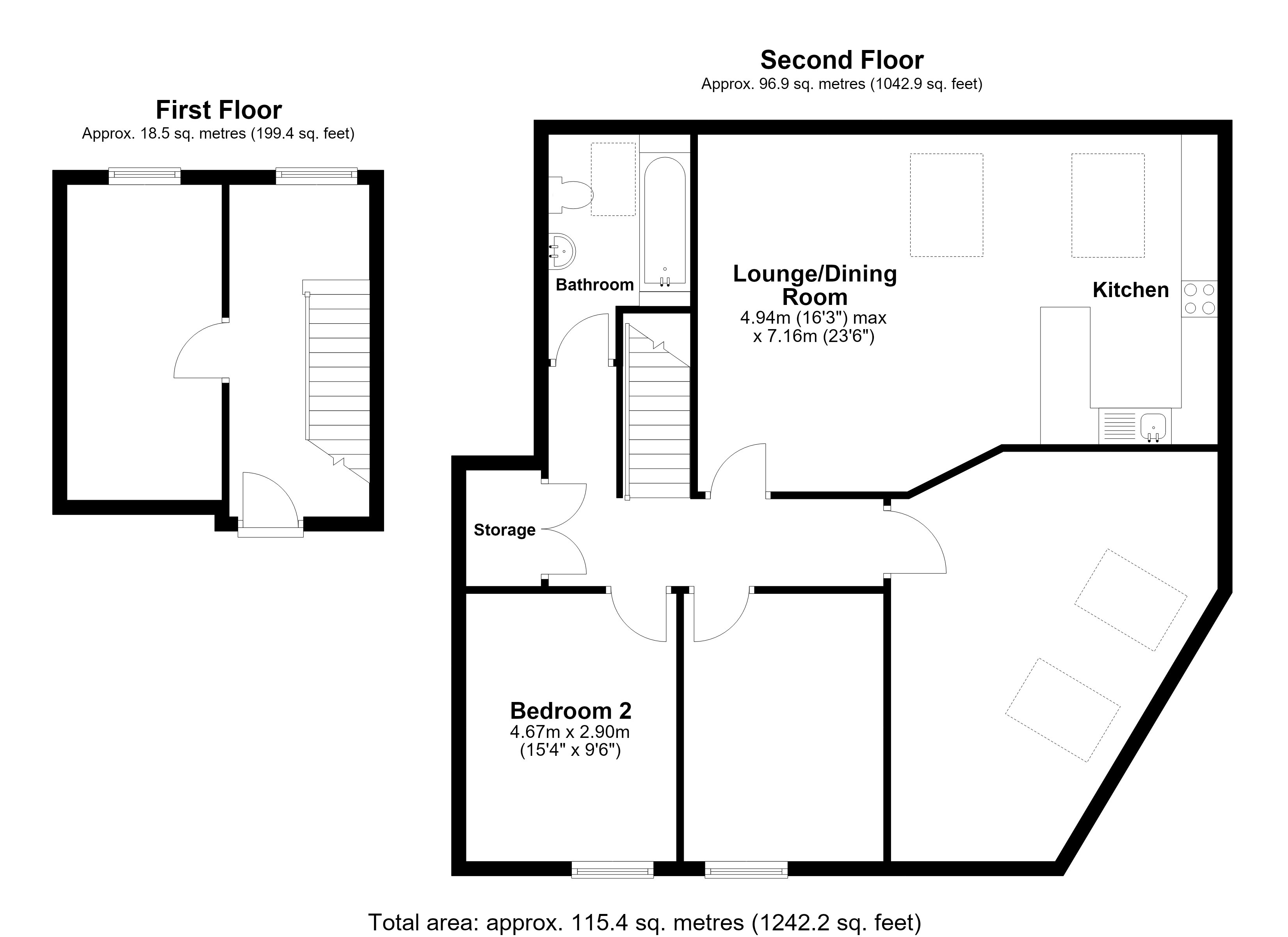 Room 2, 64, Orchard Street, Chichester floorplan
