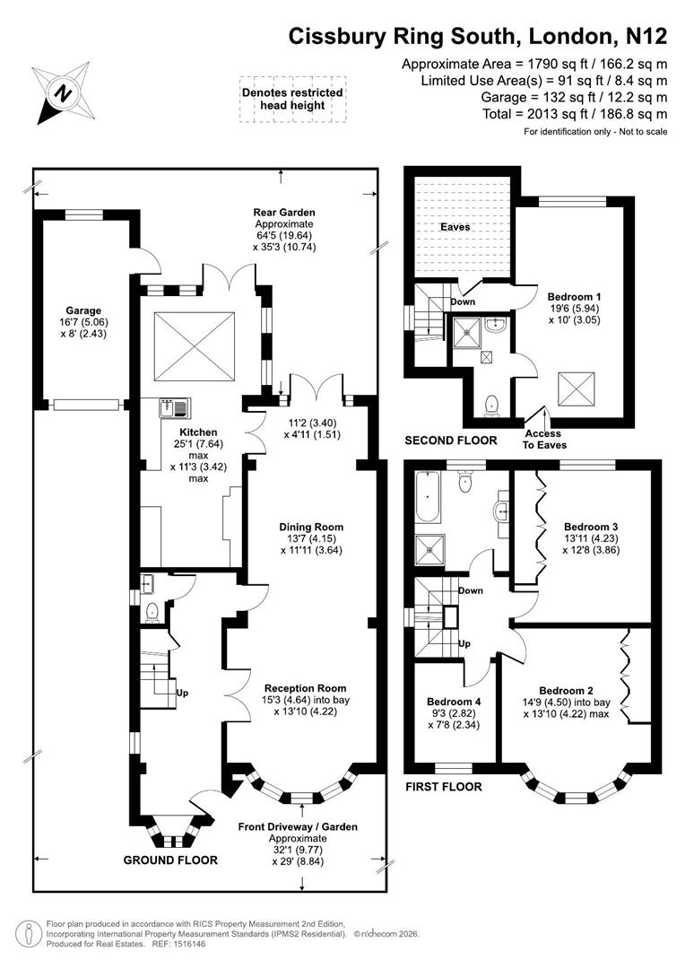 43, Cissbury Ring South, London floorplan