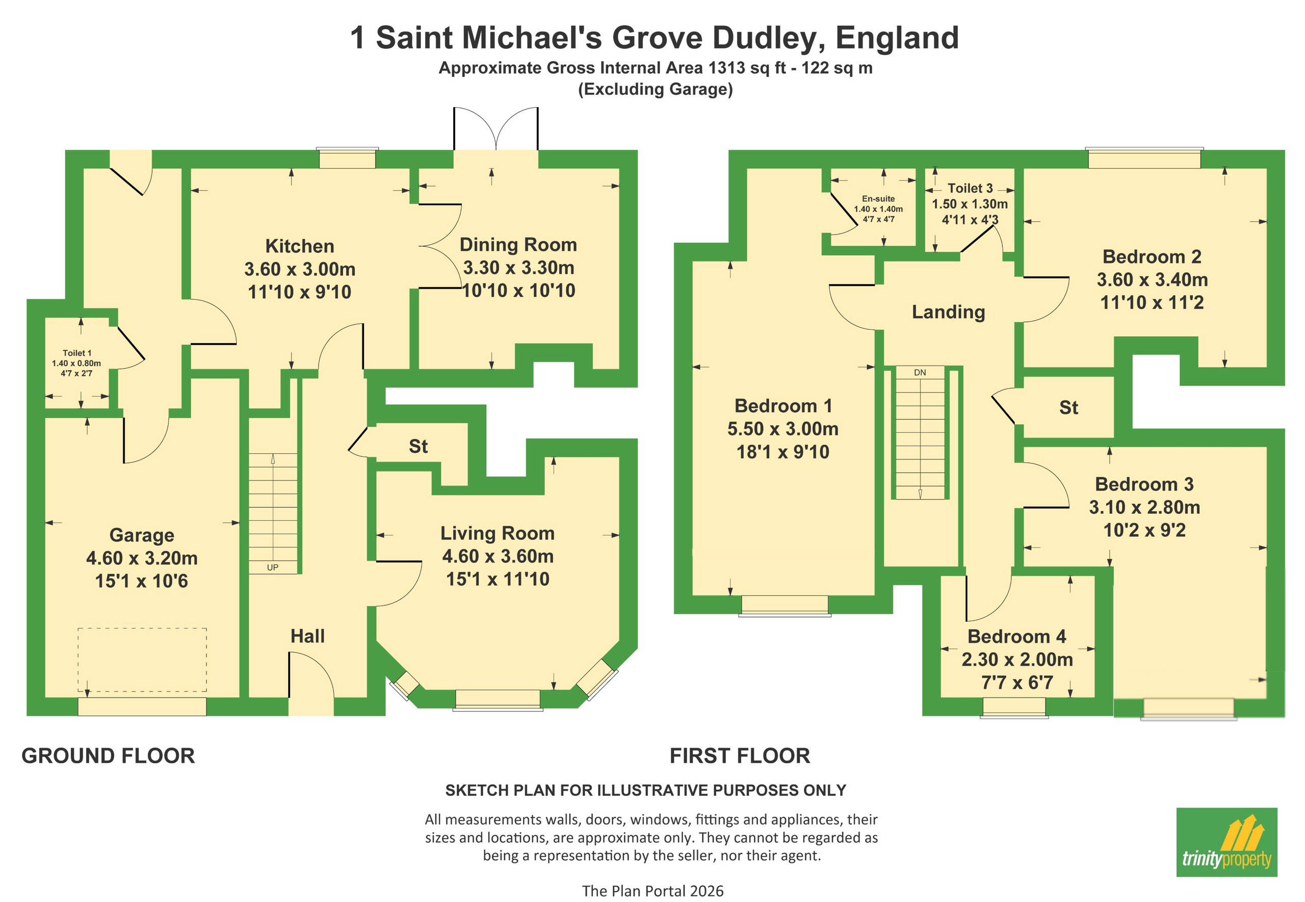 1 St. Michaels Grove, Dudley floorplan