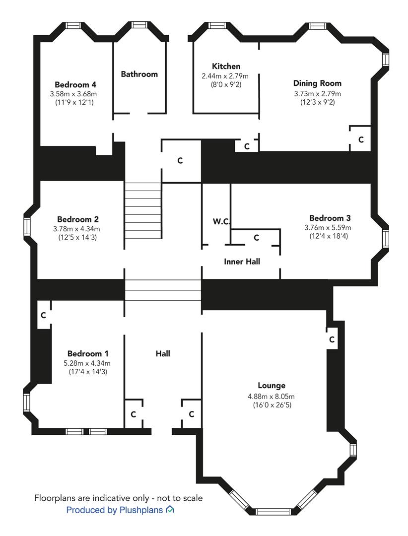 149, Eldon Street, Greenock floorplan