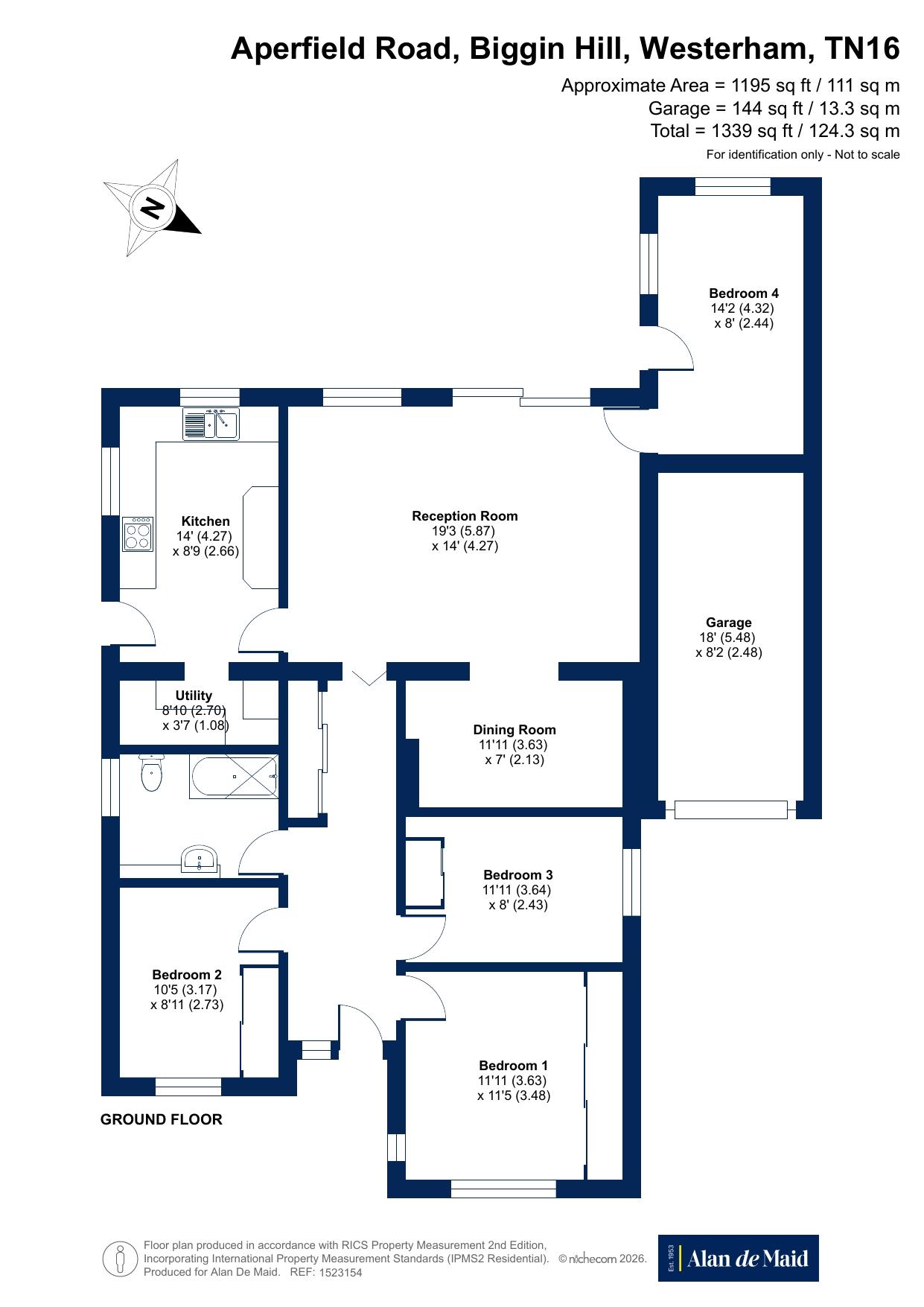 32, Aperfield Road, Westerham floorplan