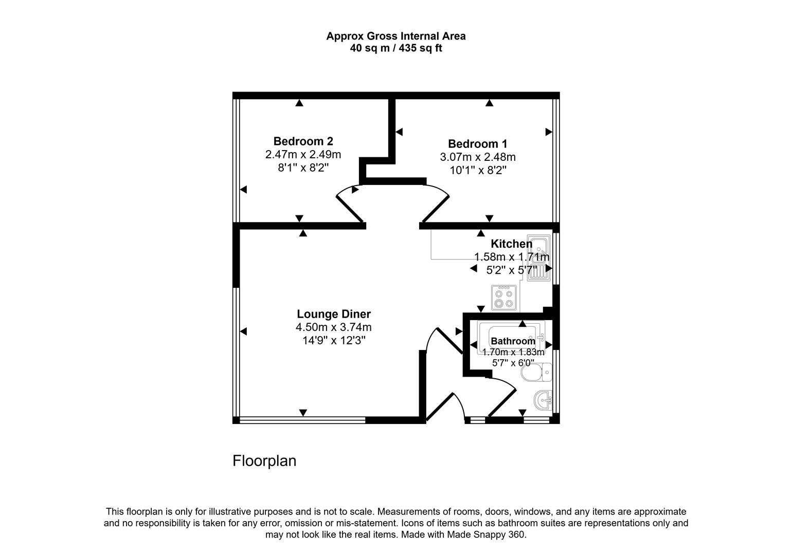 6 The Woodlands, Haverfordwest floorplan