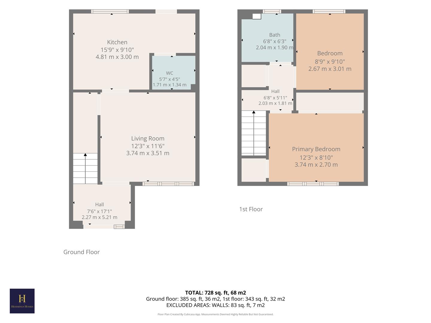 38, Spangler Crescent, Glasgow floorplan
