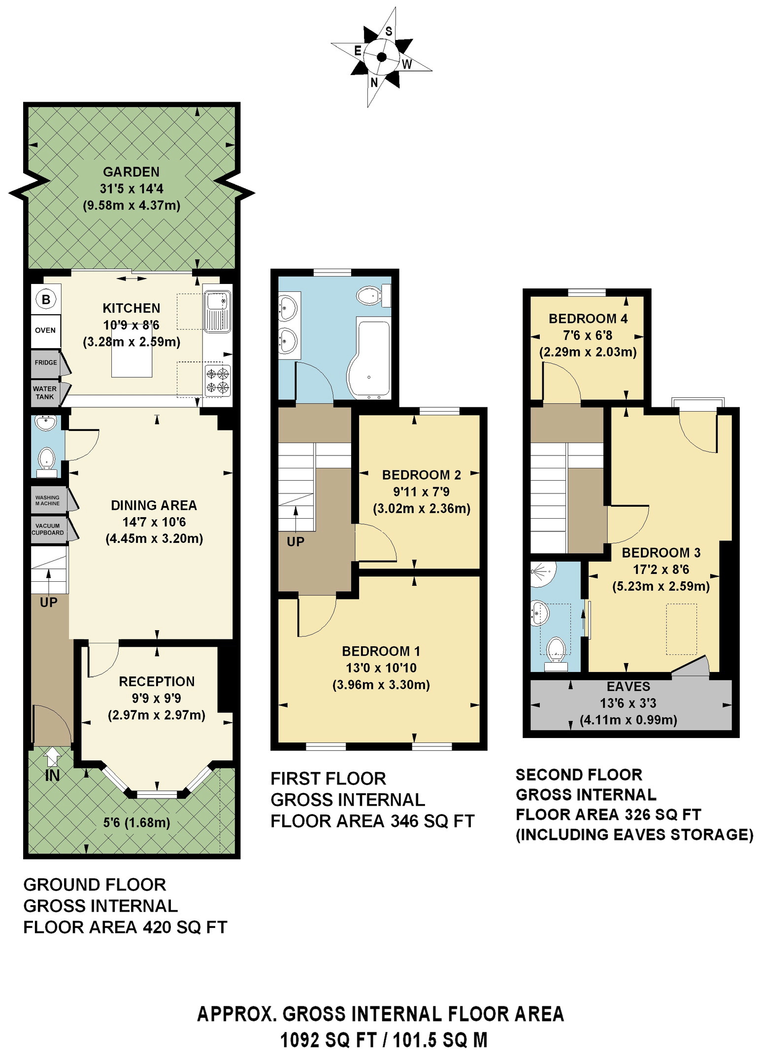 68, Lancaster Road, London floorplan