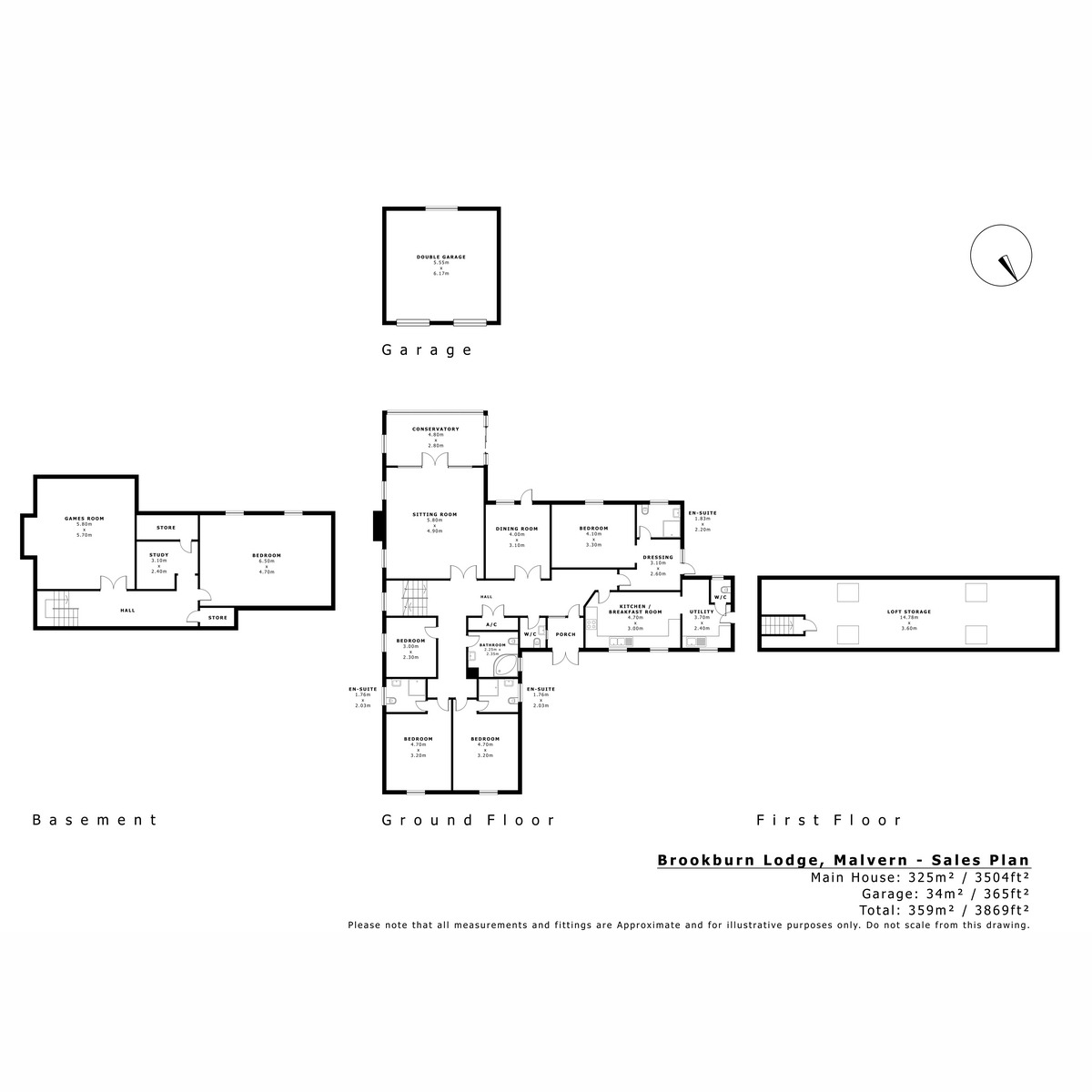 Brookburn Lodge, Broadwood Drive, Malvern floorplan