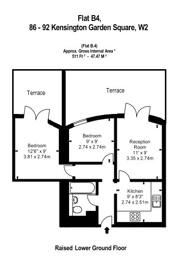 2 Bedrooms Flat to rent in Kensington Gardens Square, Bayswater W2