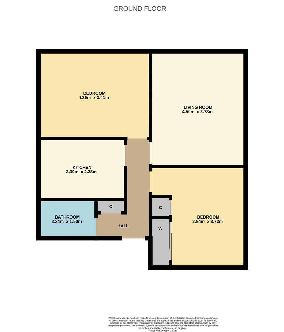 Flat C, 15, Forebank Road, Dundee floorplan