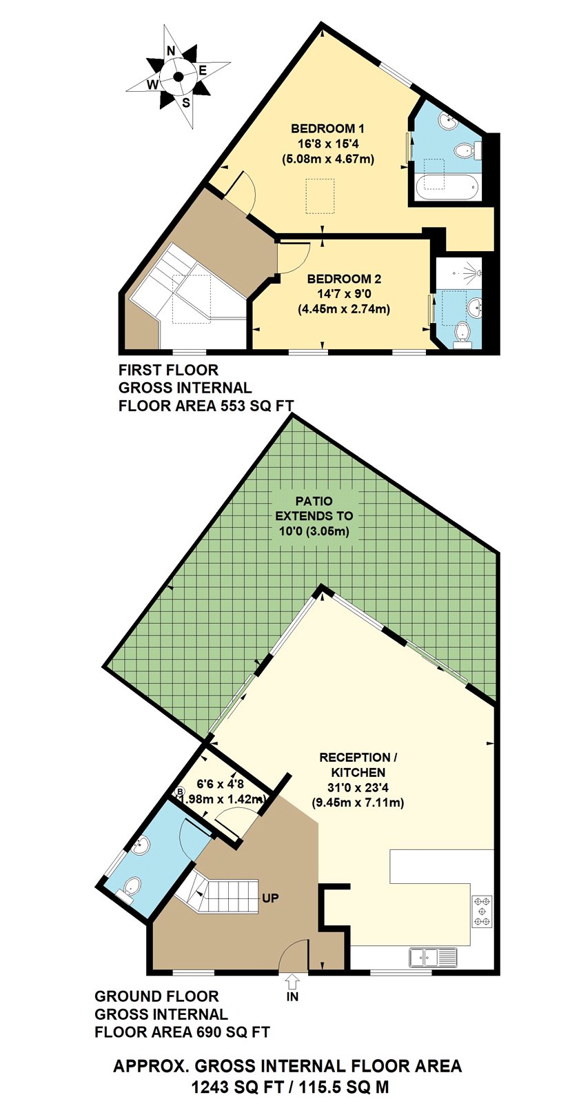 2 Bedrooms Flat for sale in Webber Street, London SE1