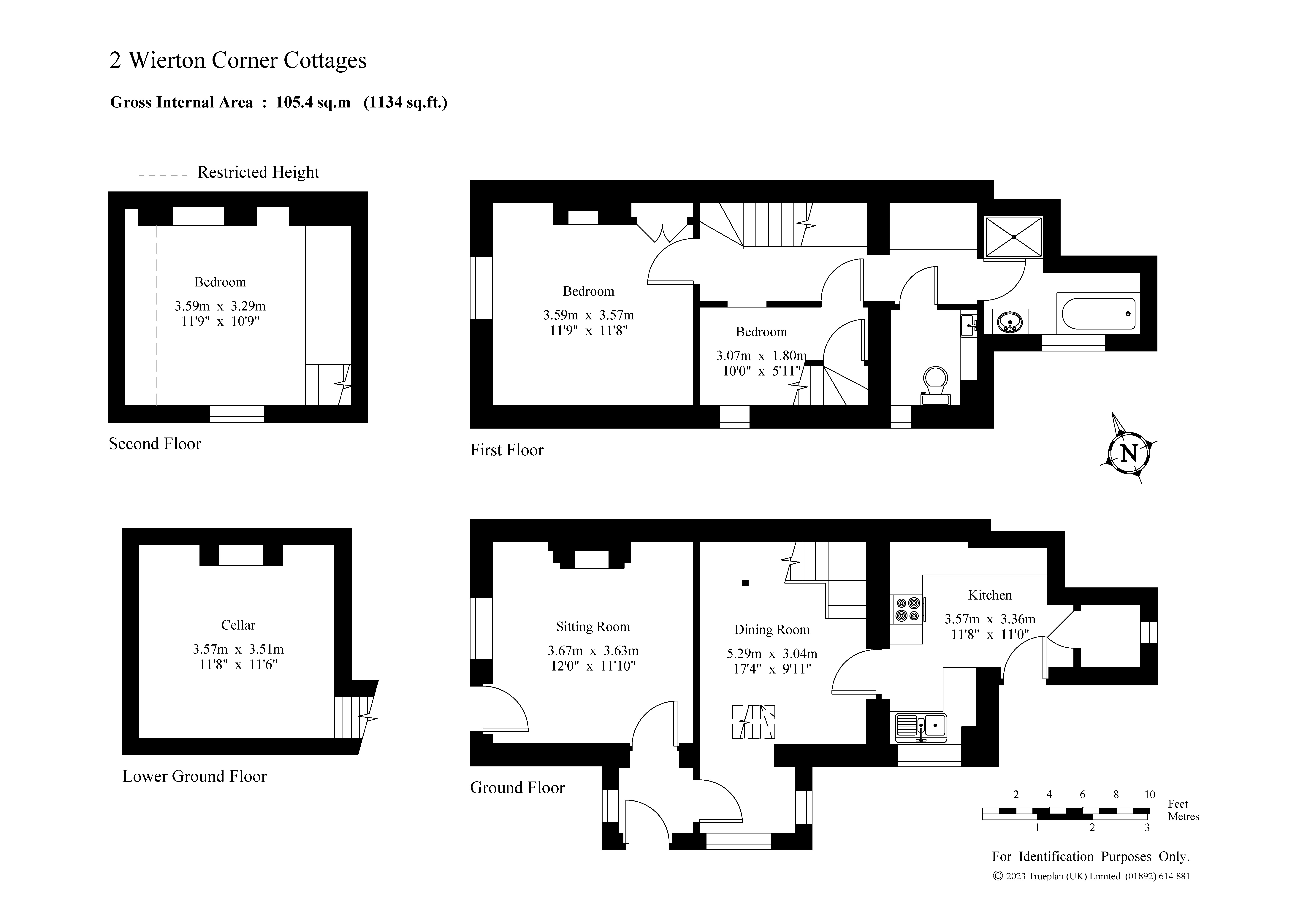 2 Wierton Corner Cottages,, Wierton Hill, Maidstone floorplan