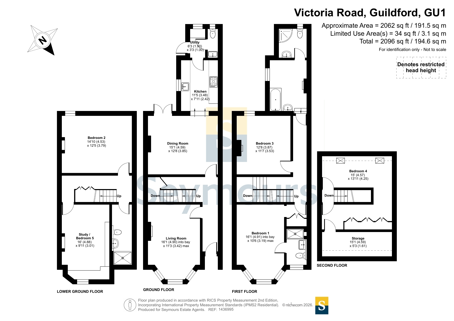 14, Victoria Road, Surrey floorplan