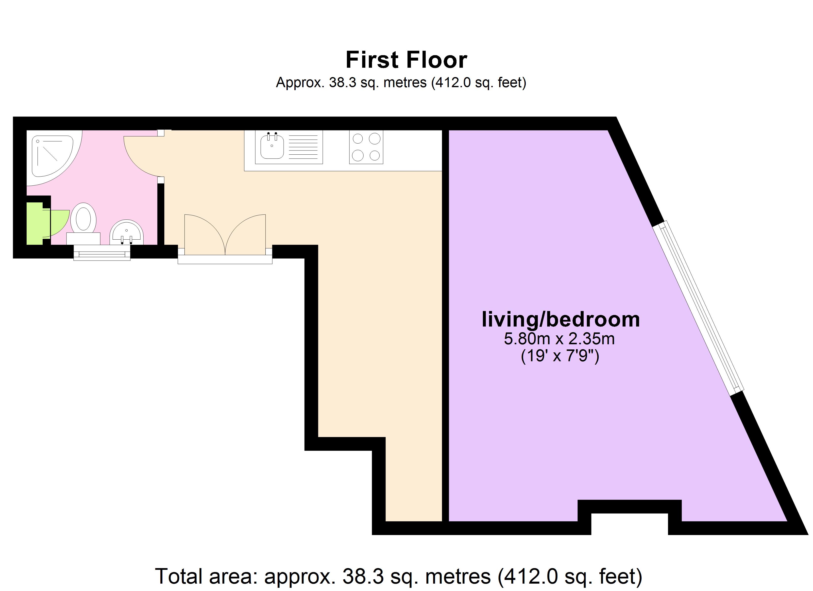 22a, Derby Road, Nottingham floorplan