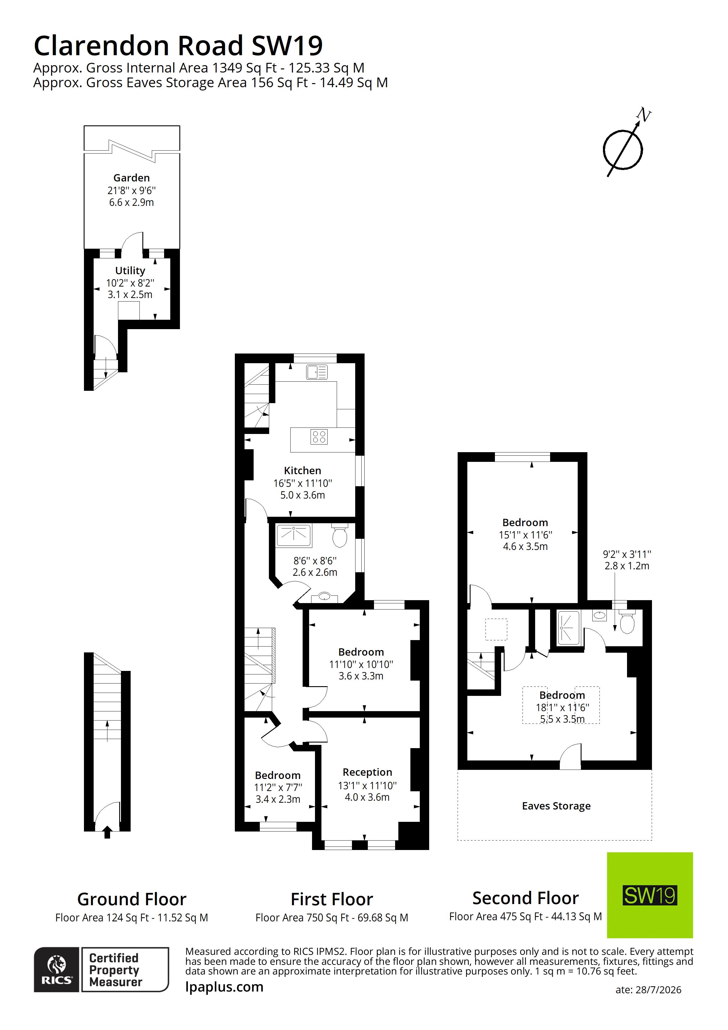 20a, Clarendon Road, London floorplan