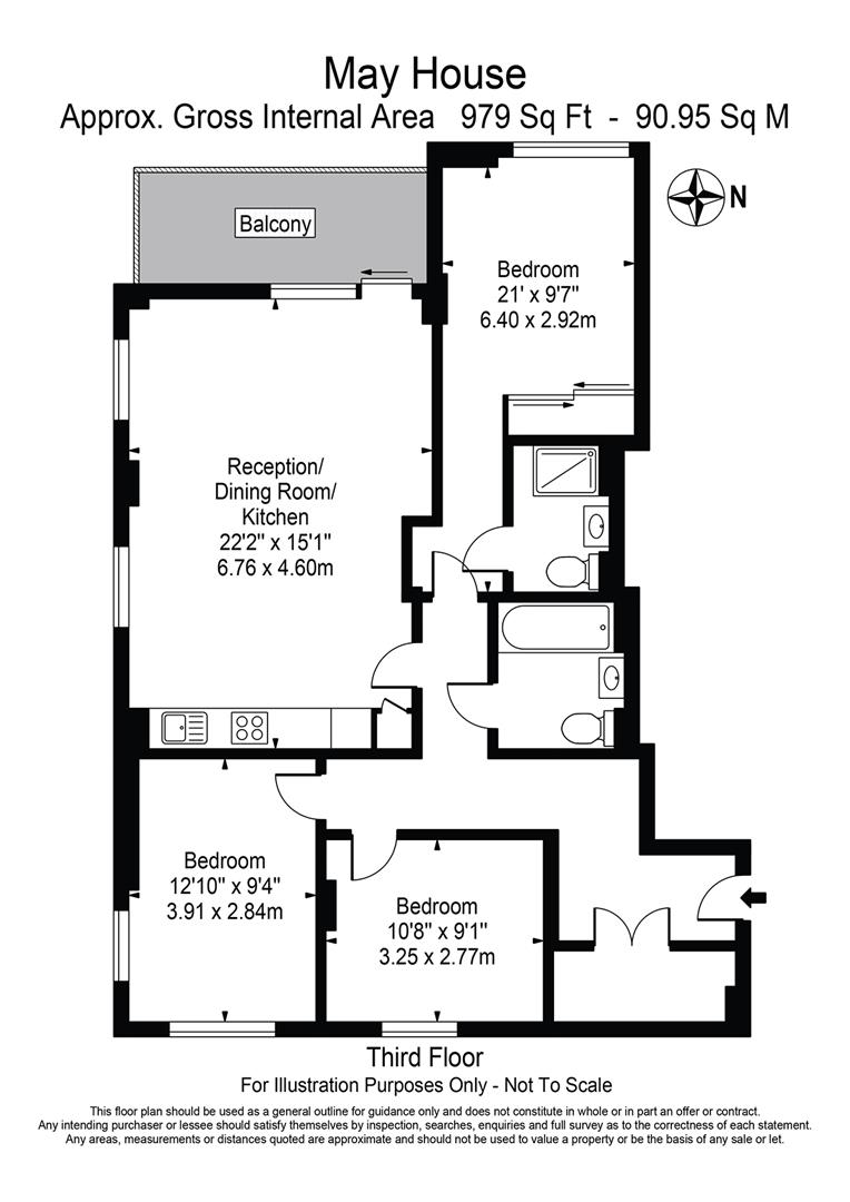 Flat 16, 39, Achill Close, London floorplan
