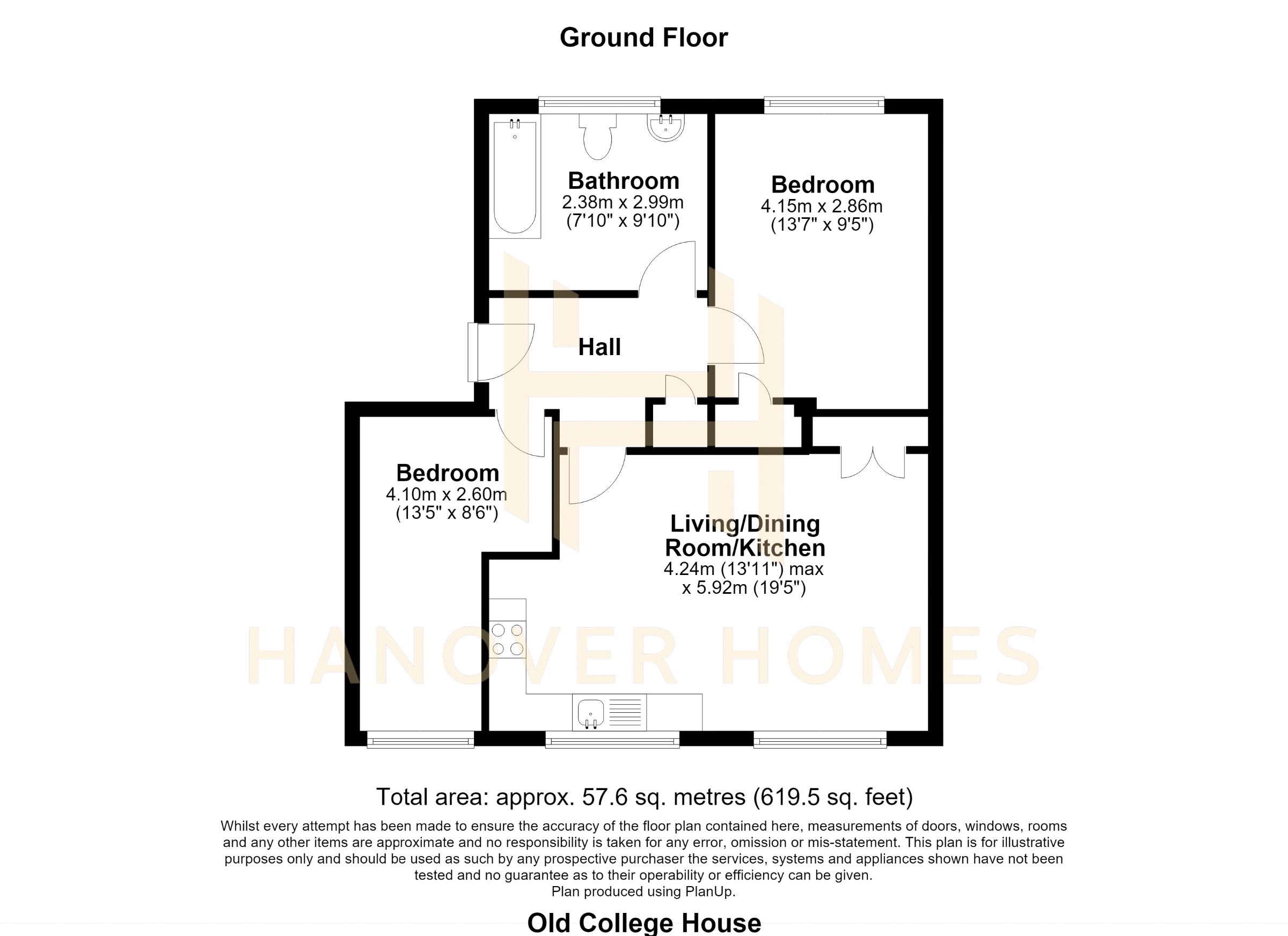 Flat 23a, Old College House, Brighton floorplan