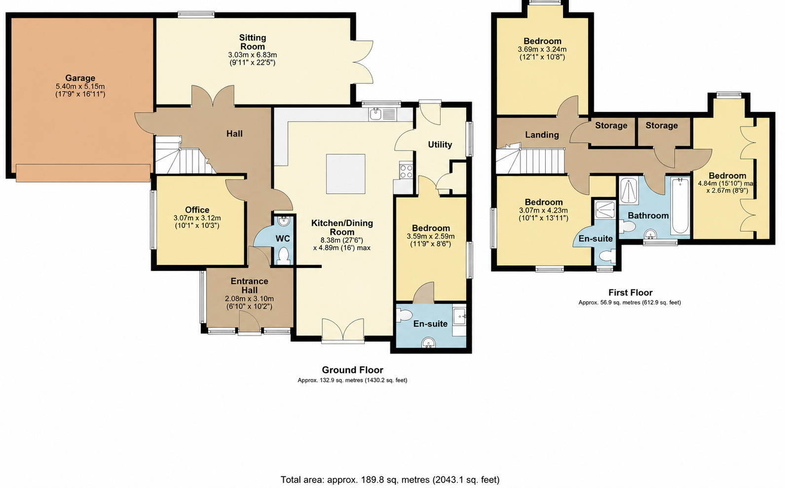 1, Field Close, Westbury floorplan