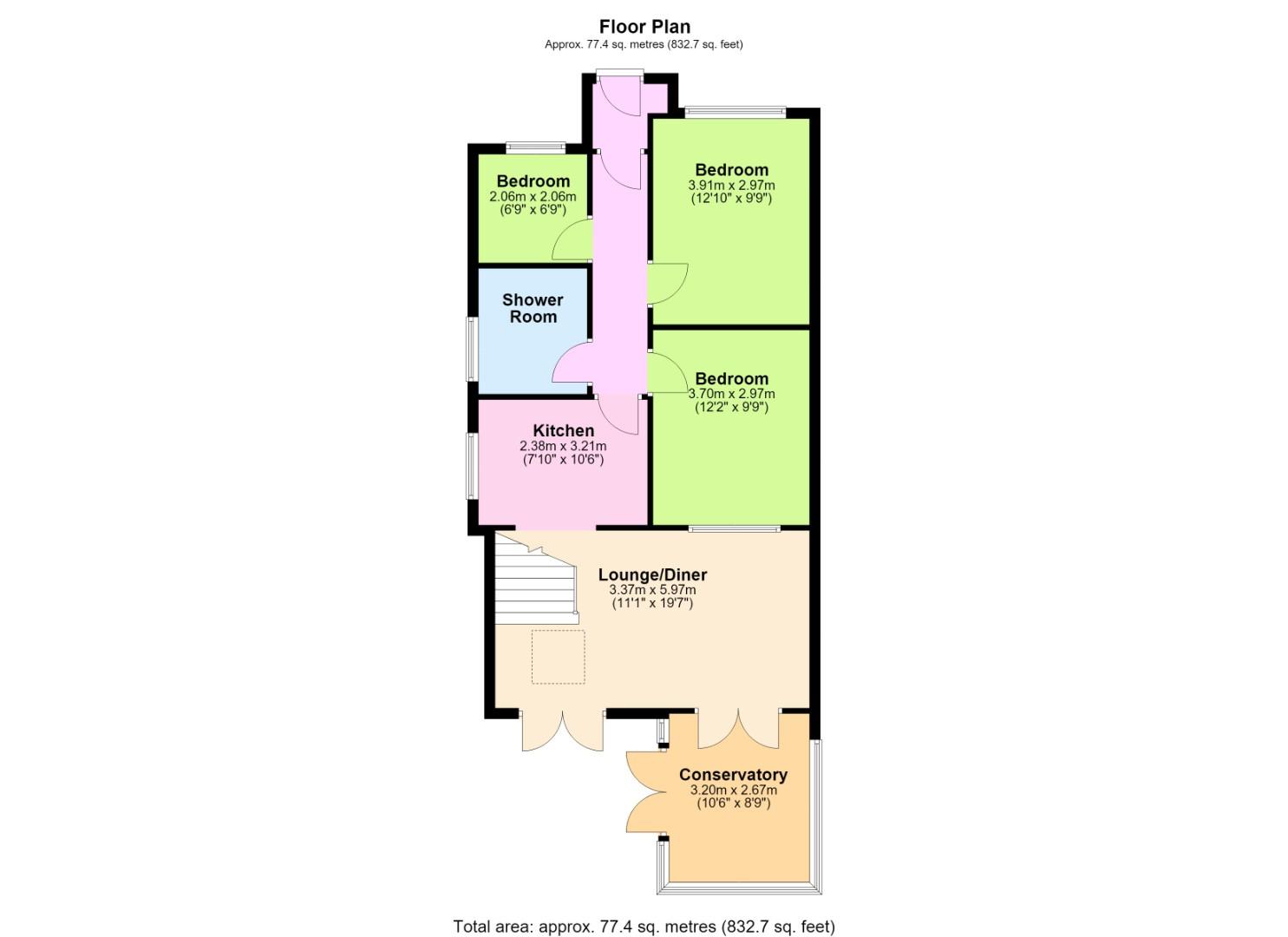 43, Herbert Road, Lancing floorplan