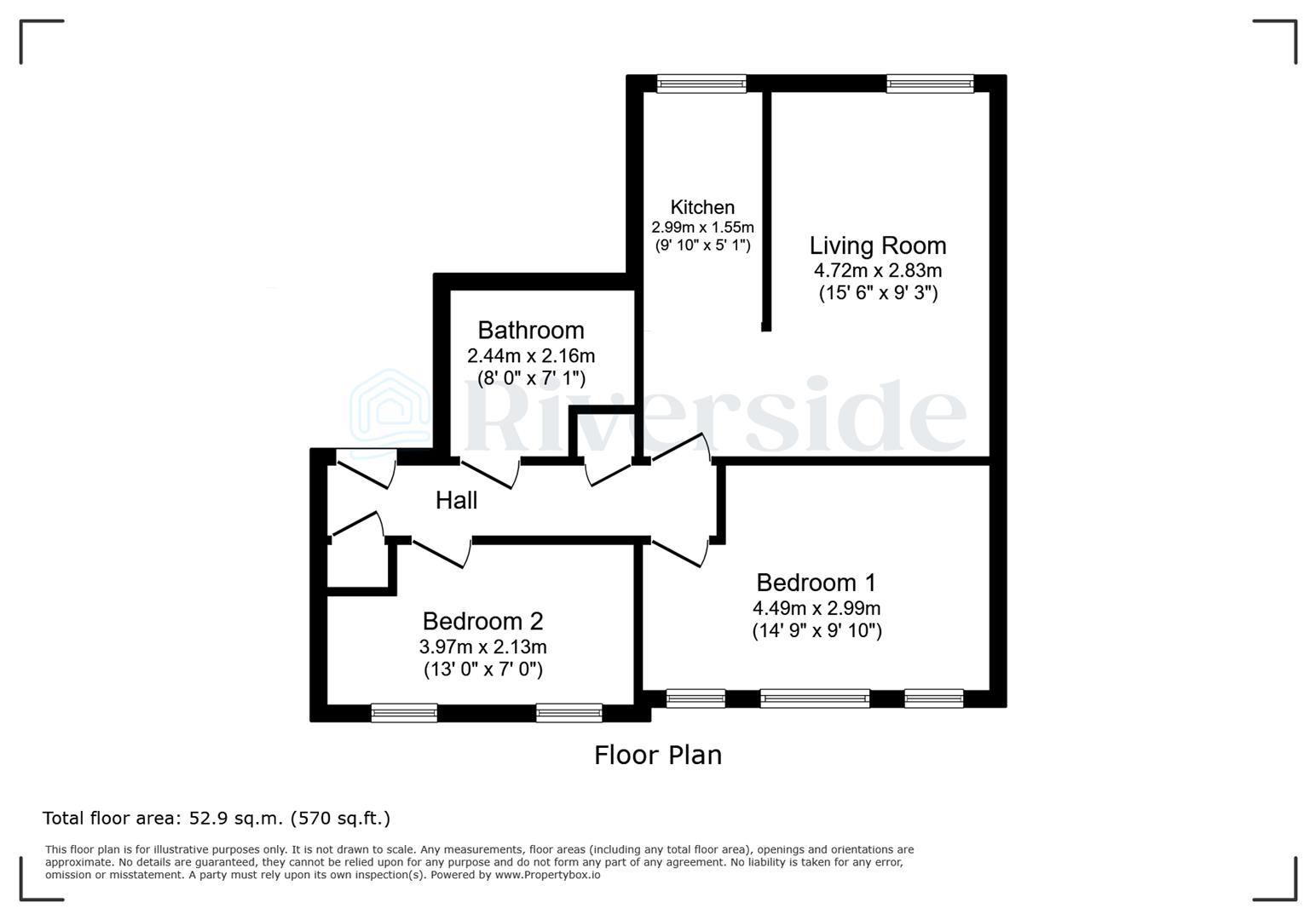 Flat 3, City Central, 22 Wright Street, Hull floorplan
