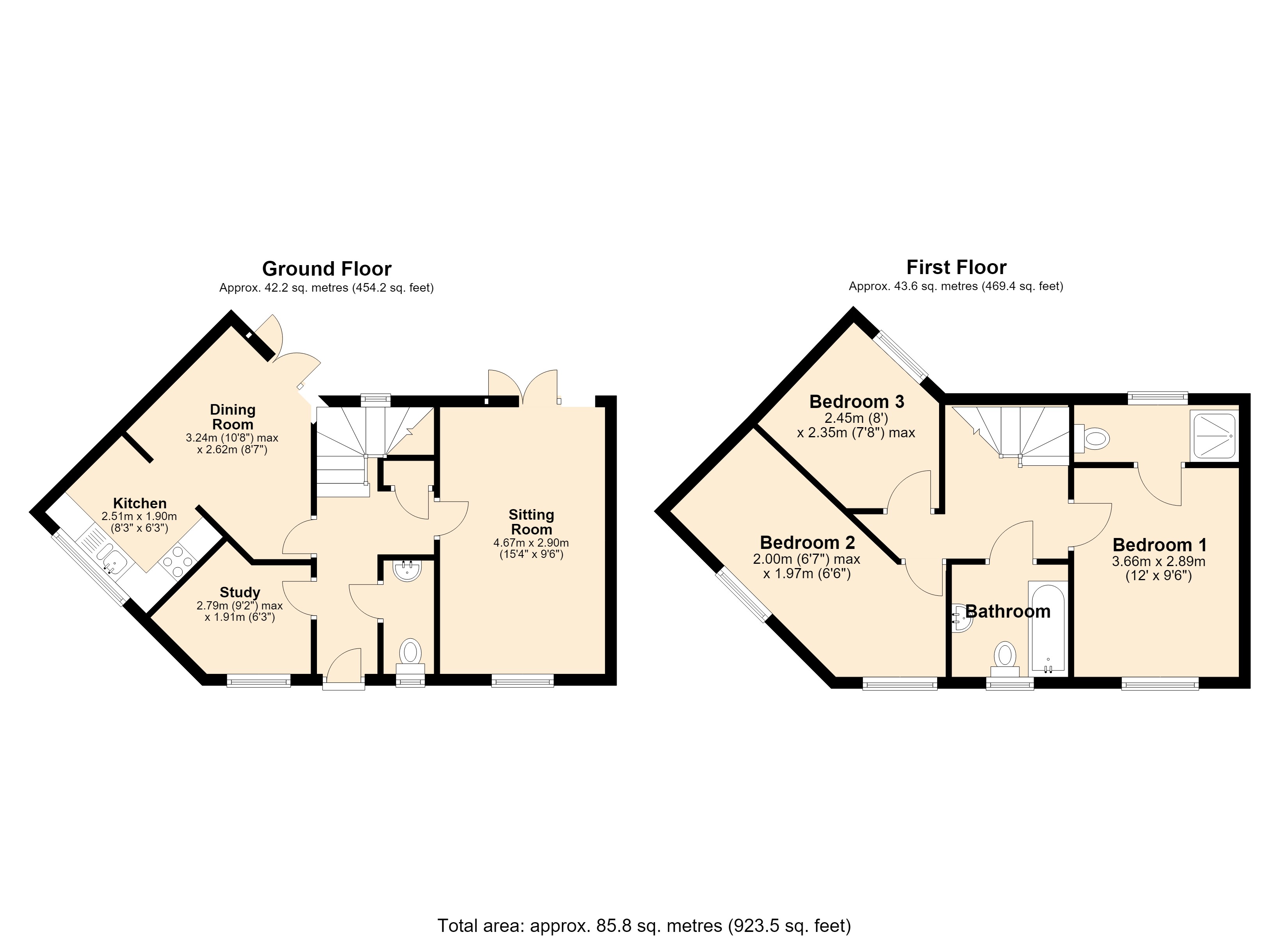 40, Blackthorn Way, Trowbridge floorplan