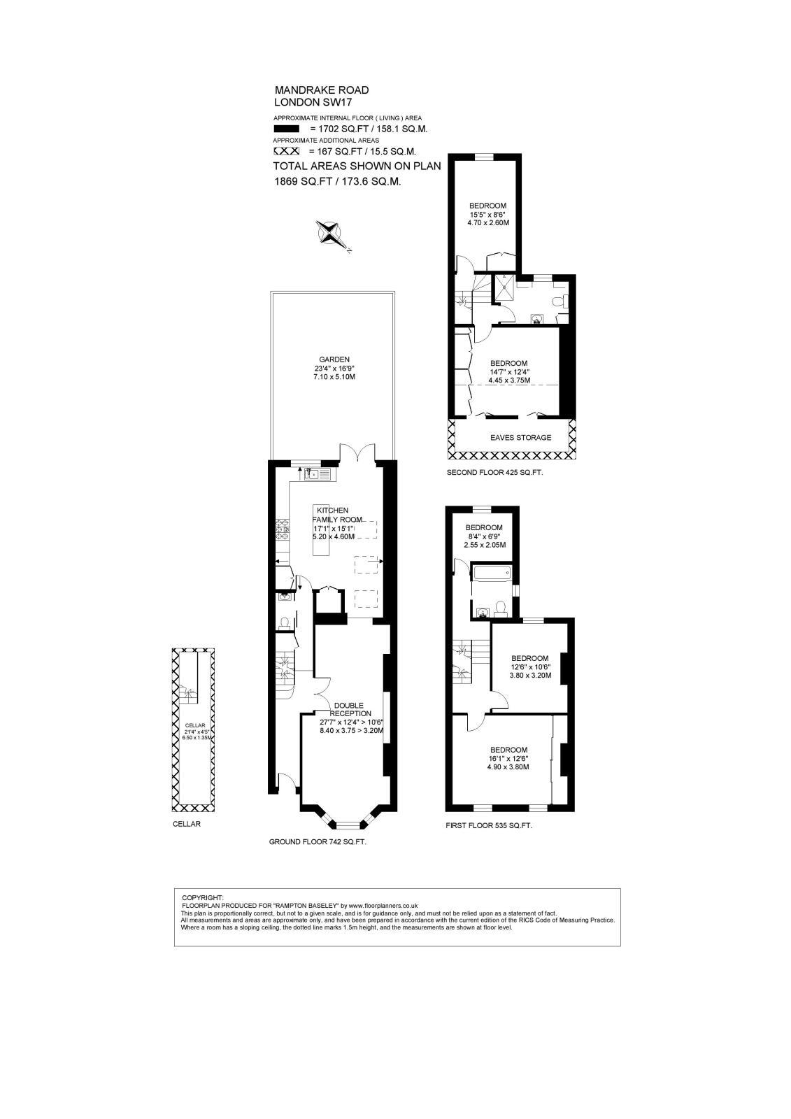 73, Mandrake Road, London floorplan