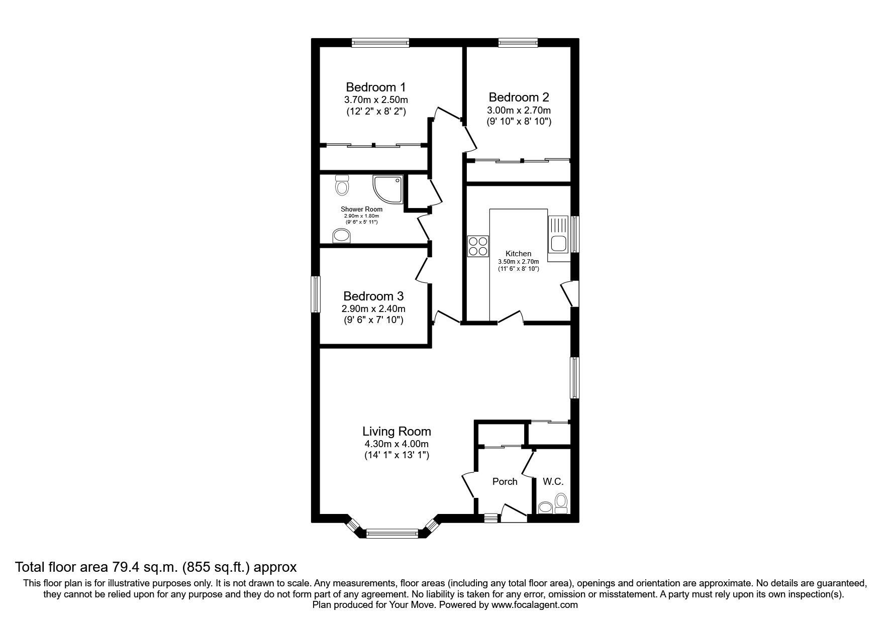 The Bridges, Dalgety Bay, Dunfermline KY11, 3 bedroom bungalow for sale