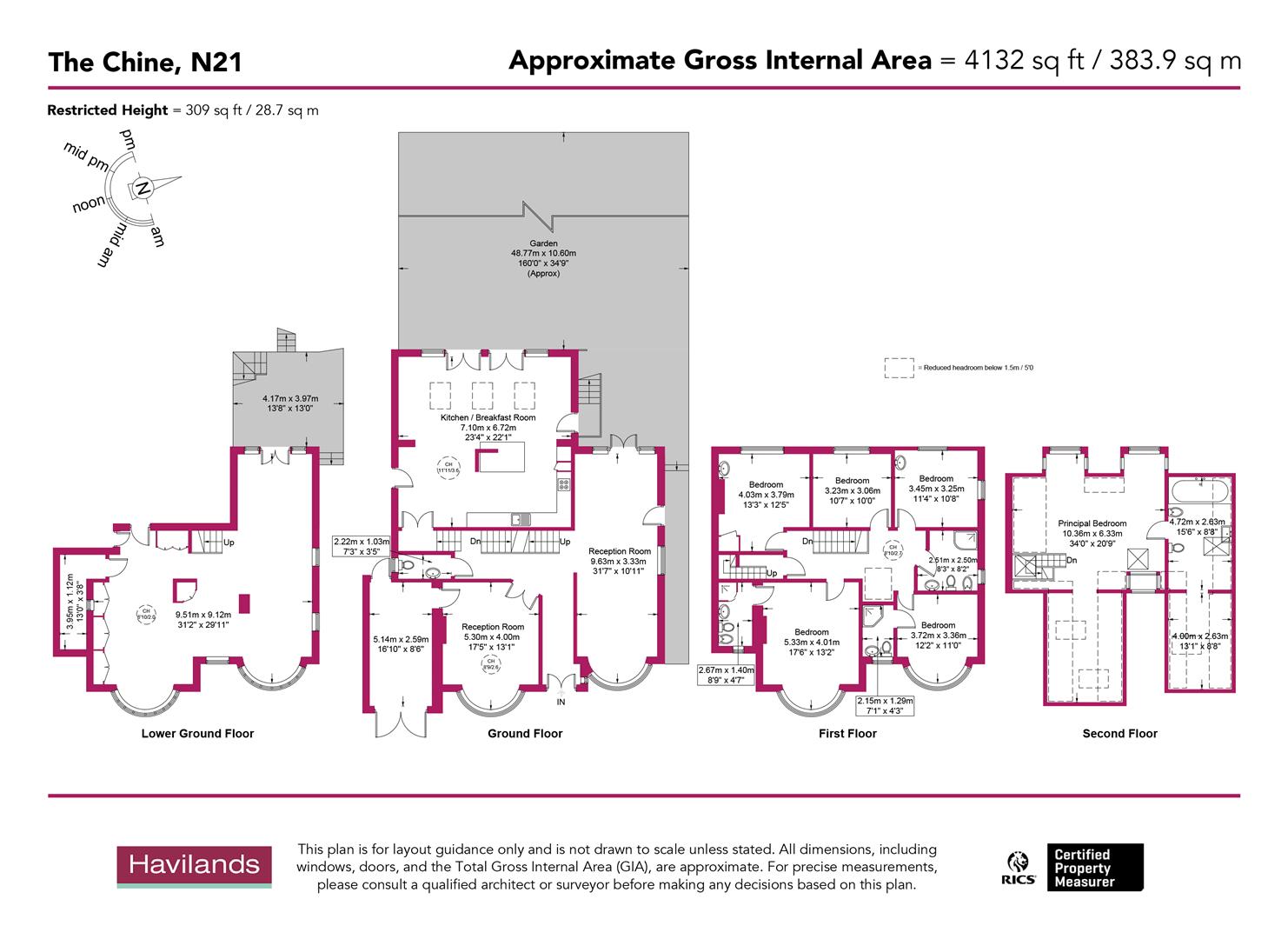71, The Chine, N21 floorplan