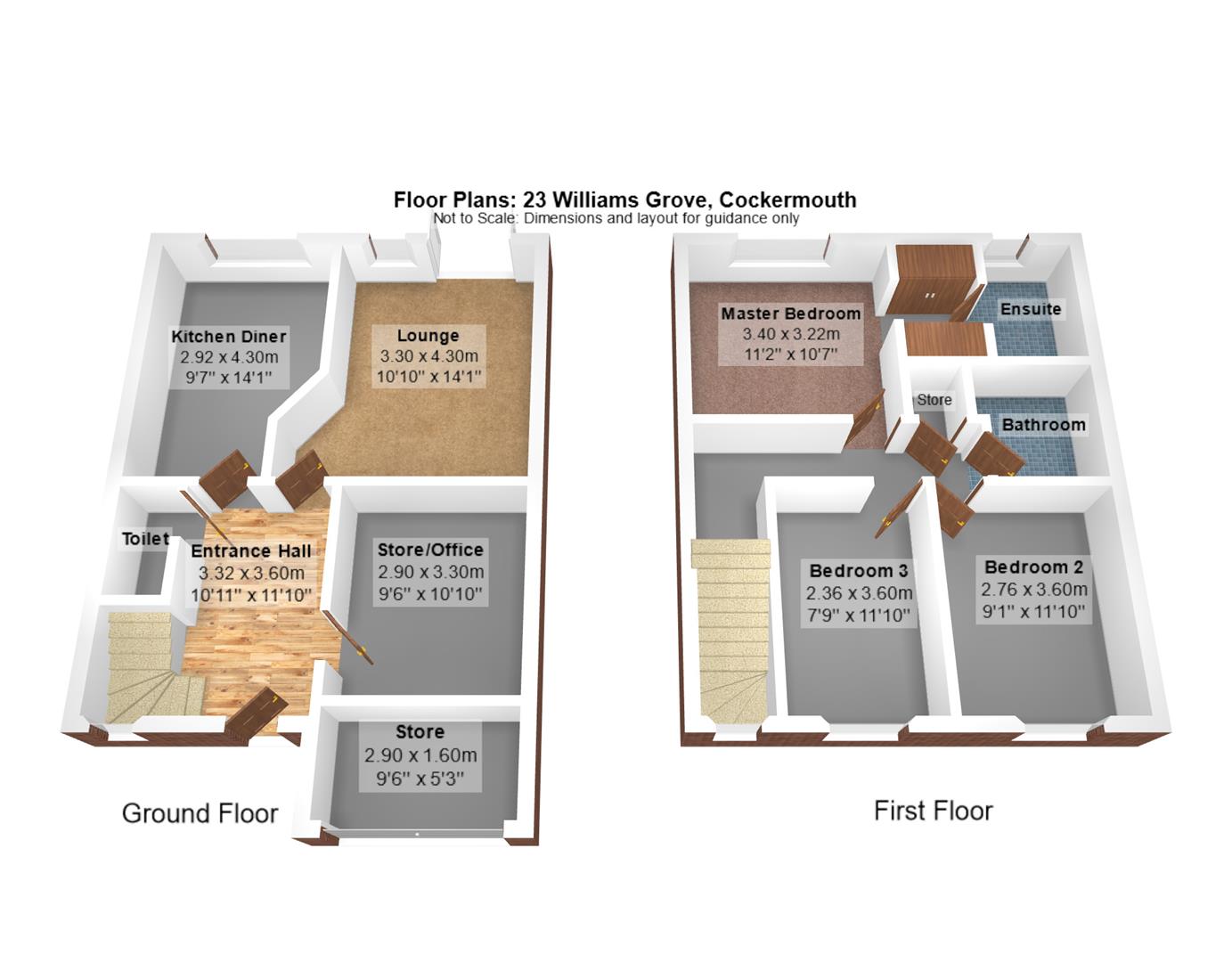 23, Williams Grove, Cockermouth floorplan