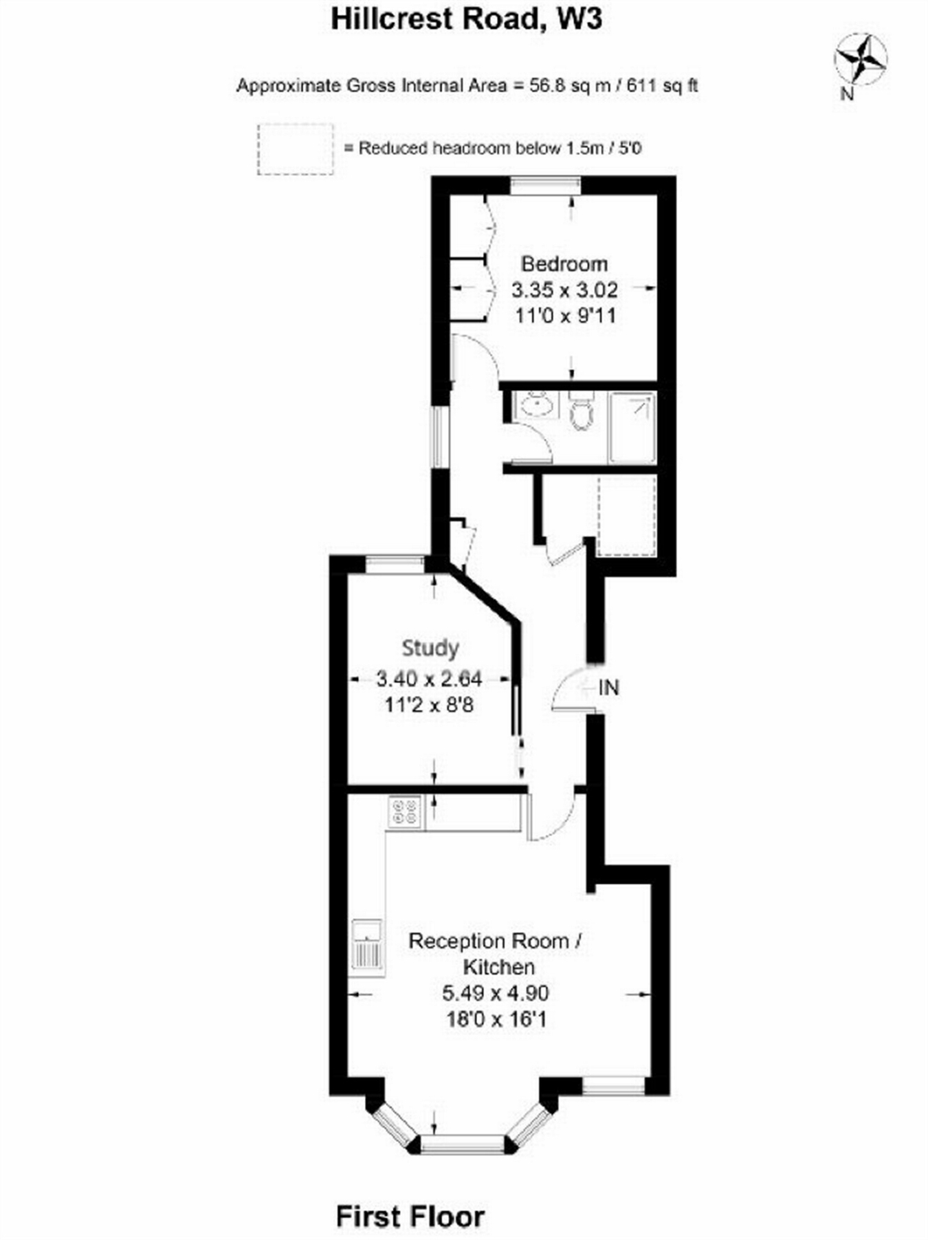 2 Bedrooms Flat to rent in Hillcrest Road, Acton, London W3