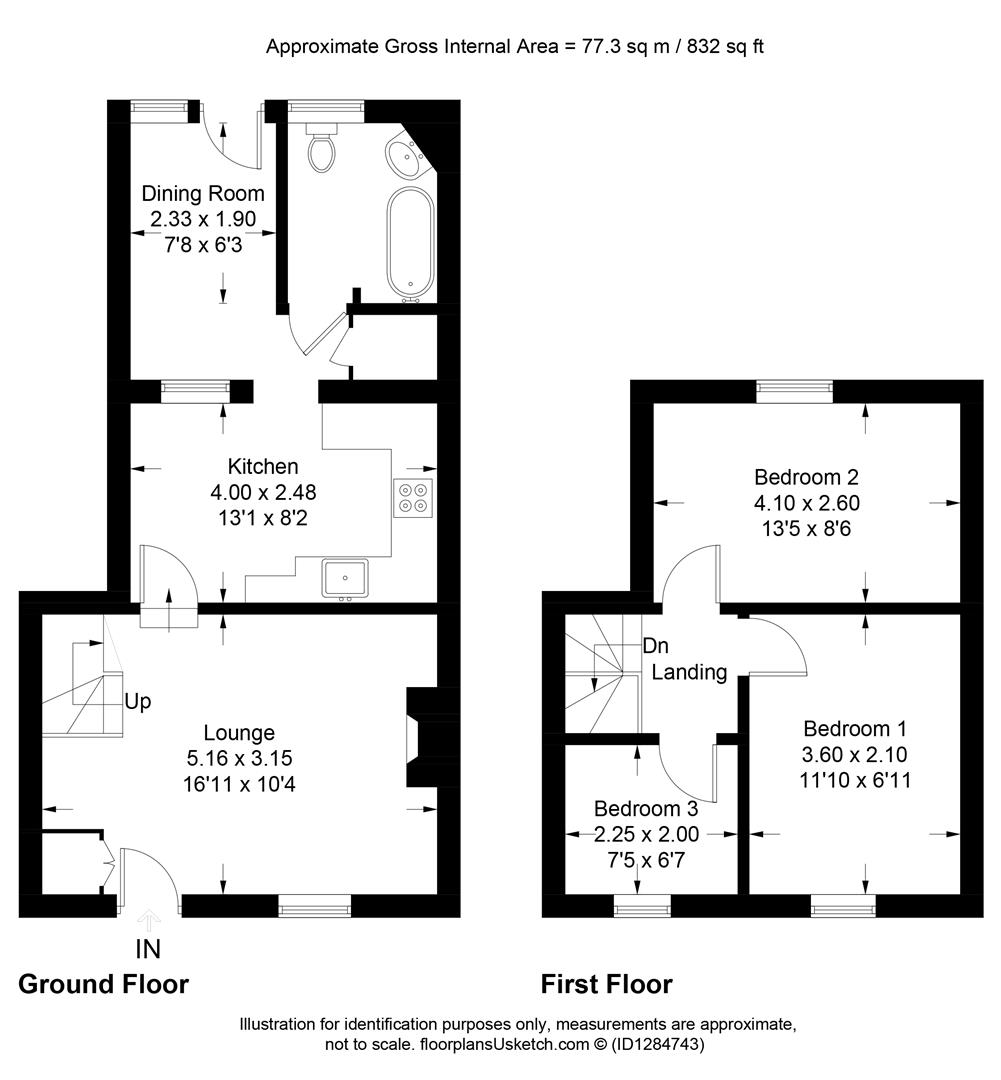 2 Bay Cottages, Higher Fore Street, Marazion floorplan