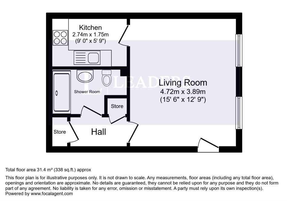 94, Paxton Road, London floorplan