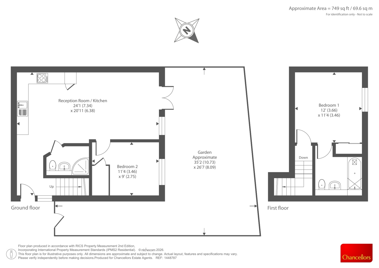 1 Elms Place, 8, Elms Road, Oxford floorplan