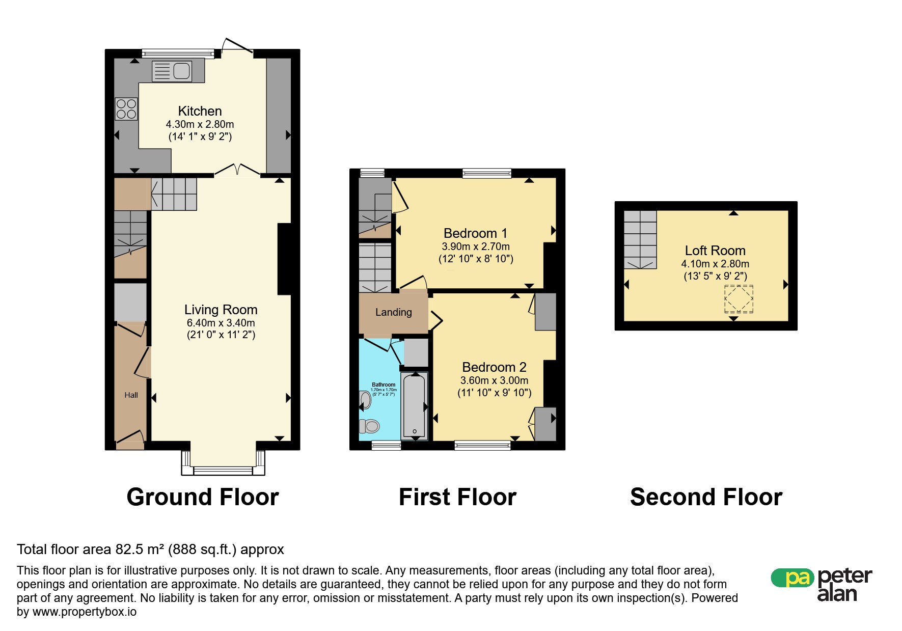 Afon Terrace, Cwmbran floorplan