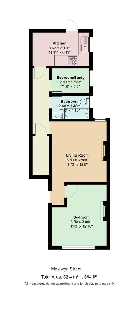 3a, Maldwyn Street, Cardiff floorplan