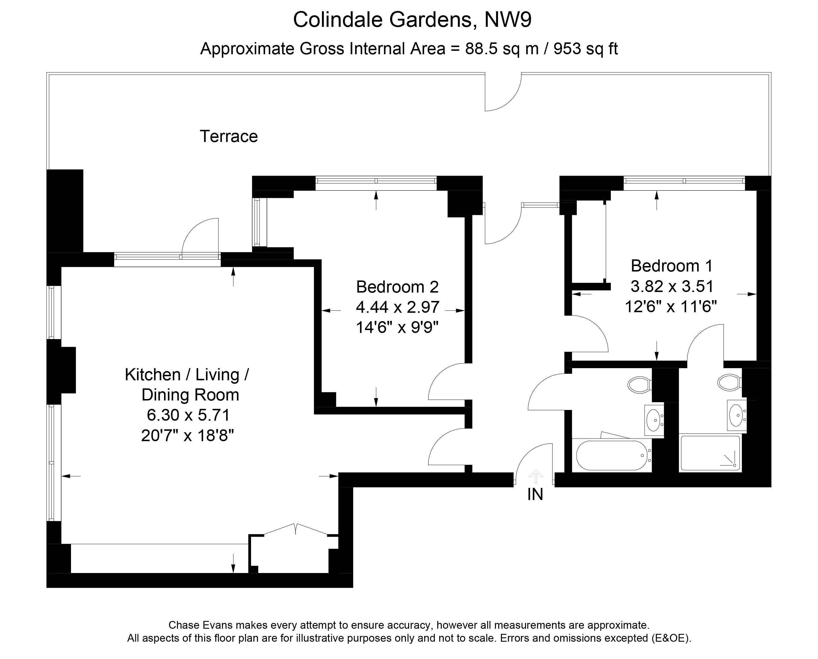 2 Bedrooms Flat to rent in Thorney Road, Colindale Gardens, Colindale NW9